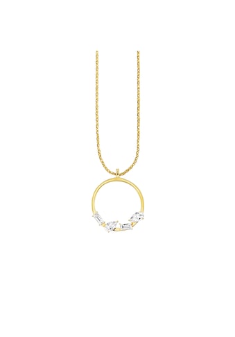 CAÏ Silberkette »925/- Silber vergoldet Weißtopas«, Halskette kaufen