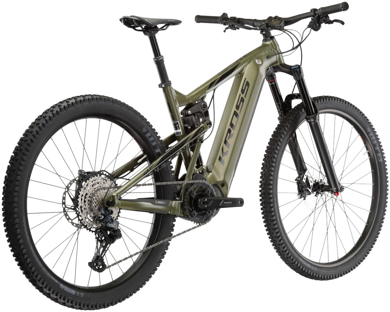 Kross E-Bike »E-MTB Soil Boost 2.0 630 29/27,5 Zoll grün«, 12 Gang, Shimano, DEORE SLX M7100, Mittelmotor 250 W, Pedelec, Elektrofahrrad für Damen und Herren