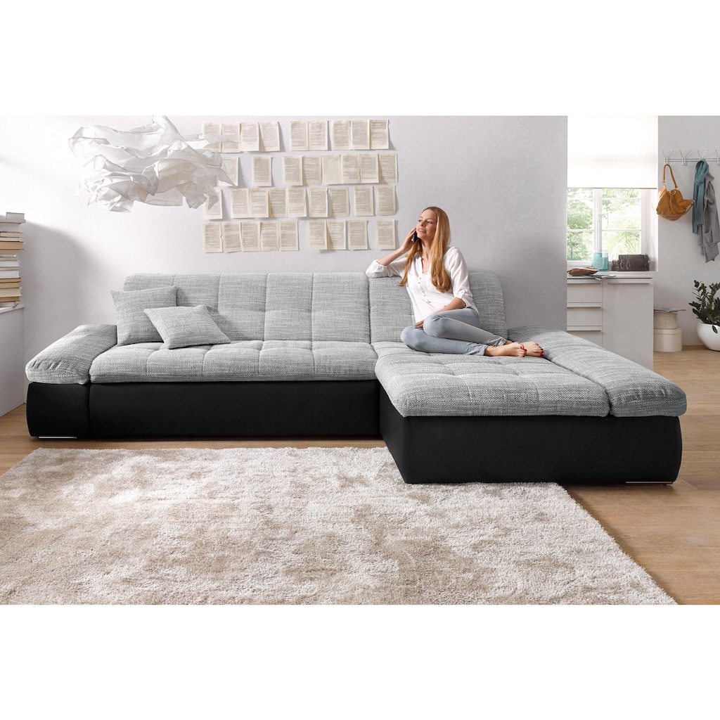 DOMO collection Ecksofa »Moric Schlafsofa B/T/H 300/172/80 cm, auch in Cord, L-Form«