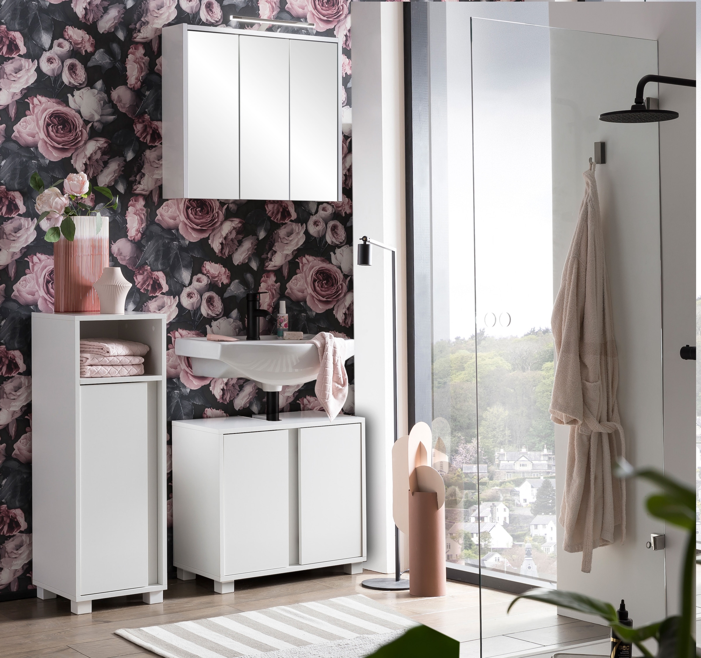 welltime Badezimmerspiegelschrank »Dex, Spiegelschrank, Made in Germany, B: 65 cm« Solide Verarbeitung - Dieses Produkt ist in Deutschland gefertigt