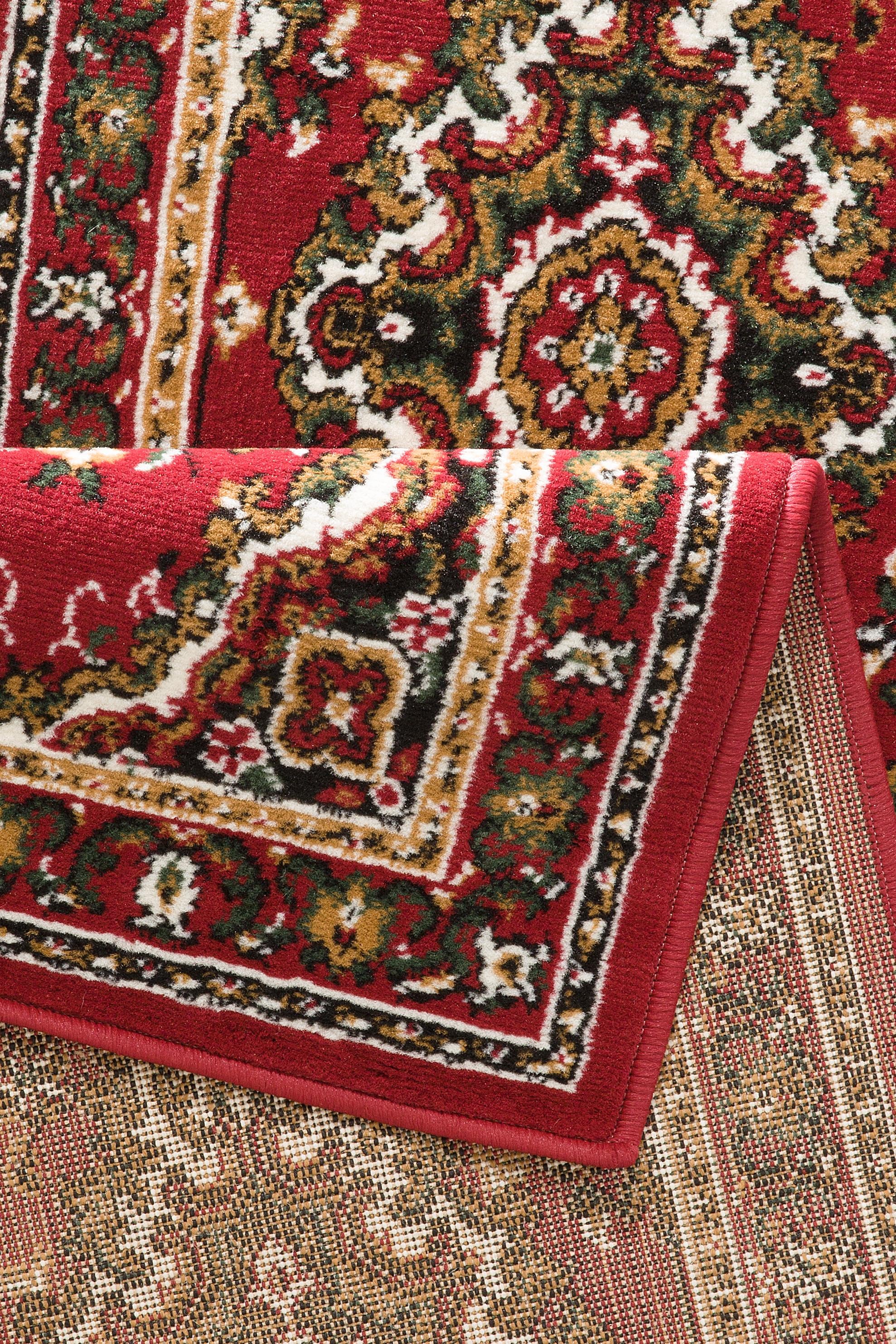 my home Bettumrandung »Oriental, Made in Belgium«, (1 tlg.), Läufer-Set, Kurzflor, Orient-Optik, mit Bordüre, pflegeleicht, elegant