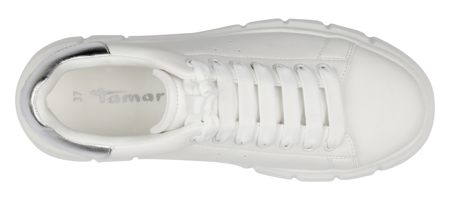 Tamaris Keilsneaker, Schnürschuh, Halbschuh, Freizeitzeitschuh mit Lochmuster