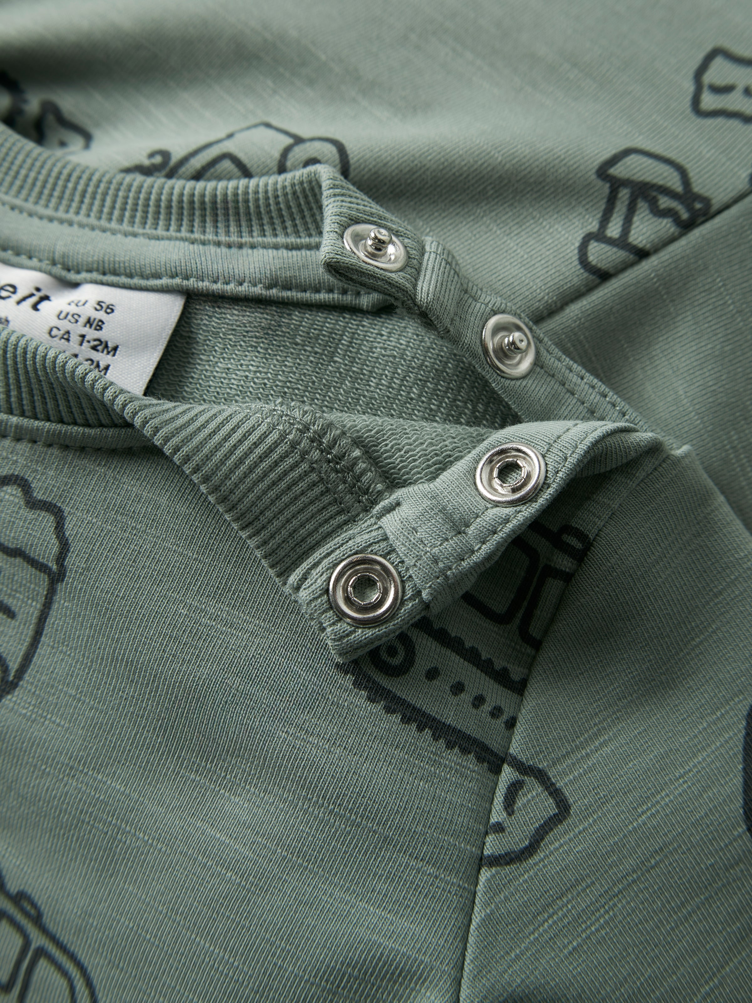 Name It Sweatshirt »NBMKOMMA LS SWEAT UNB«, Baumwollmischung, regular fit
