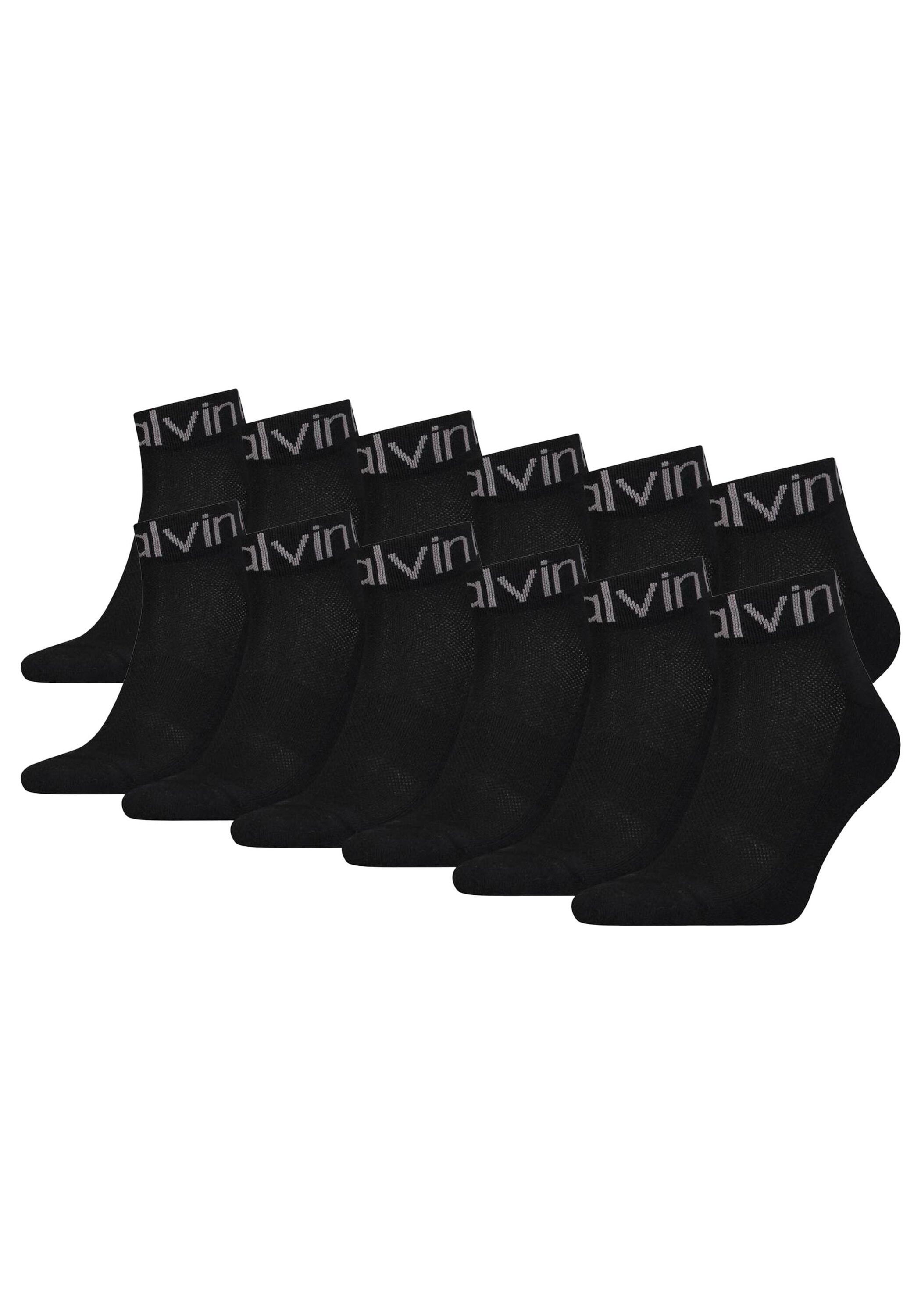 Socken »Socken CK Men Quarter Logo Welt Drake 6P ECOM 12er Pack«