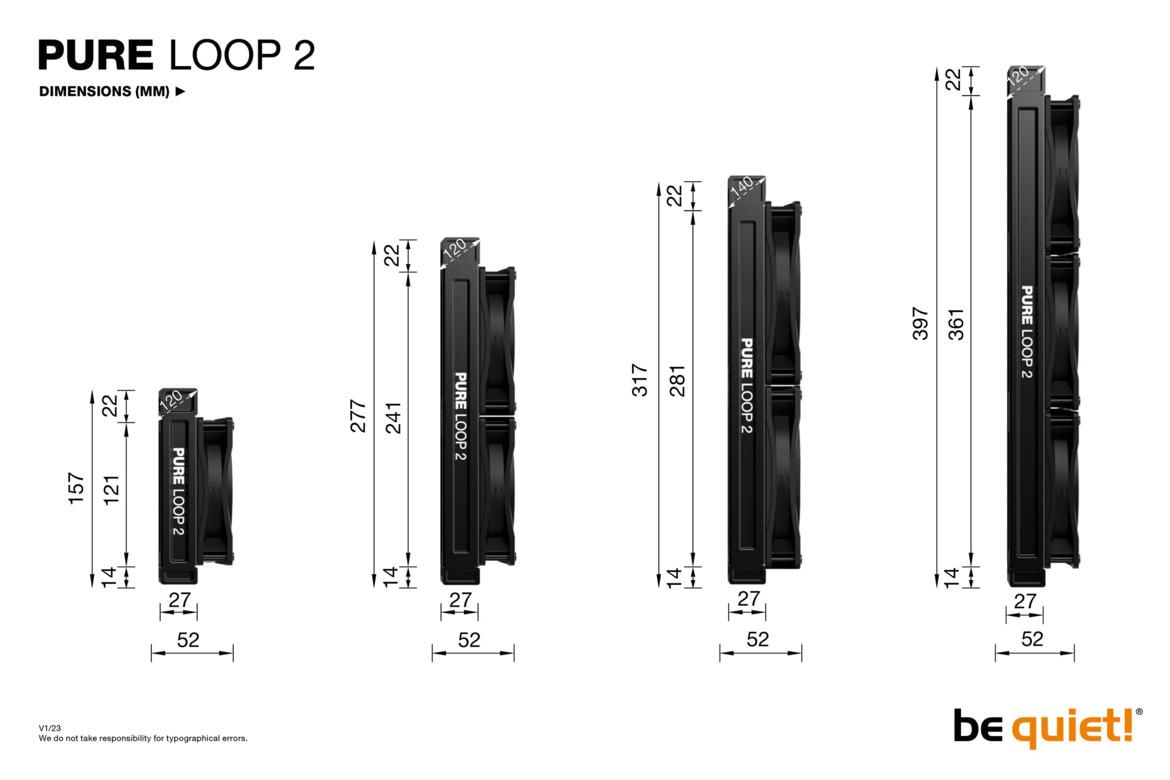 be quiet! CPU Kühler »Pure Loop 2 280 mm«