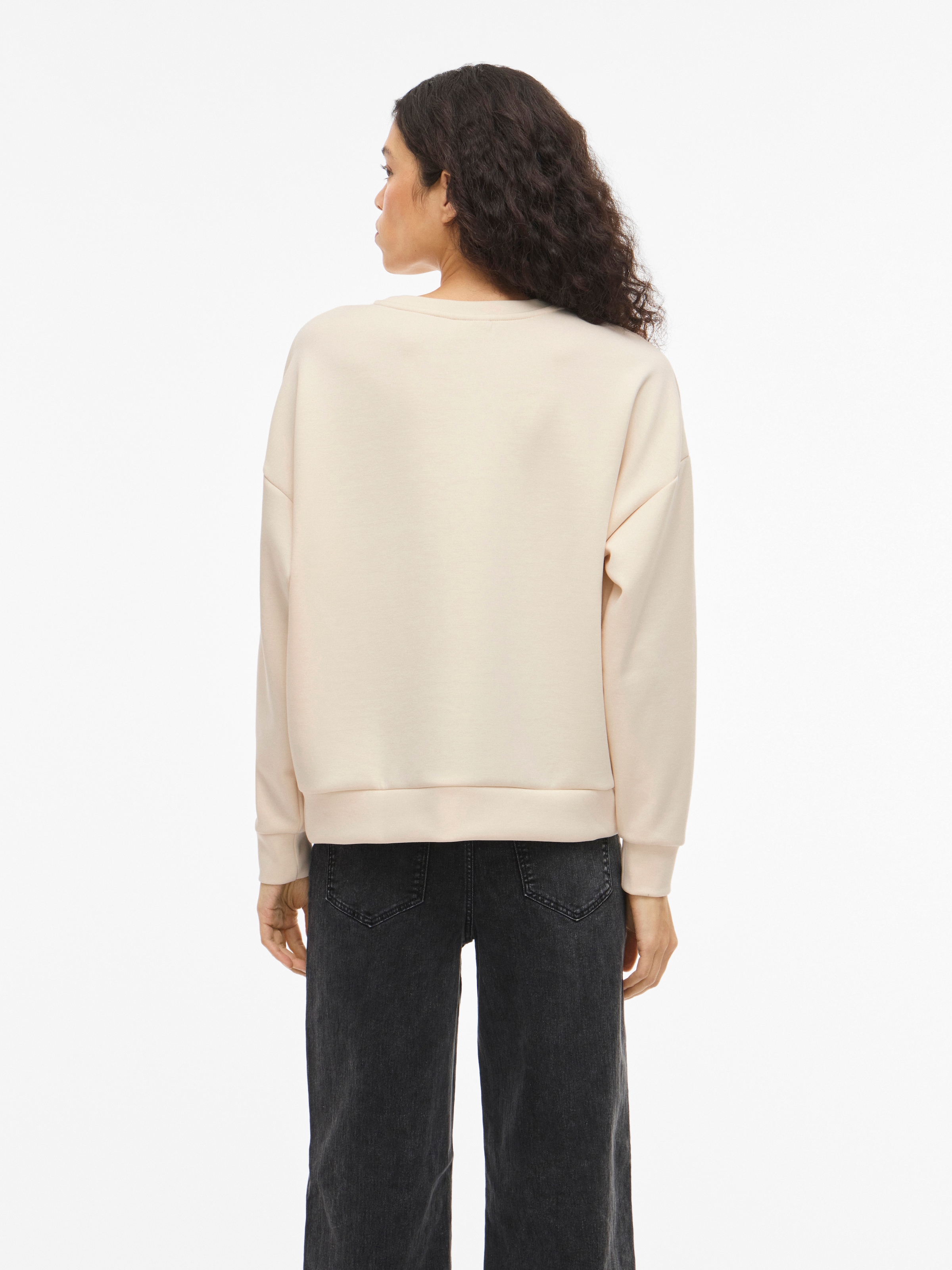 Vila Sweater »VISIFFI IMAGINE O-NECK L/S TOP/PB«
