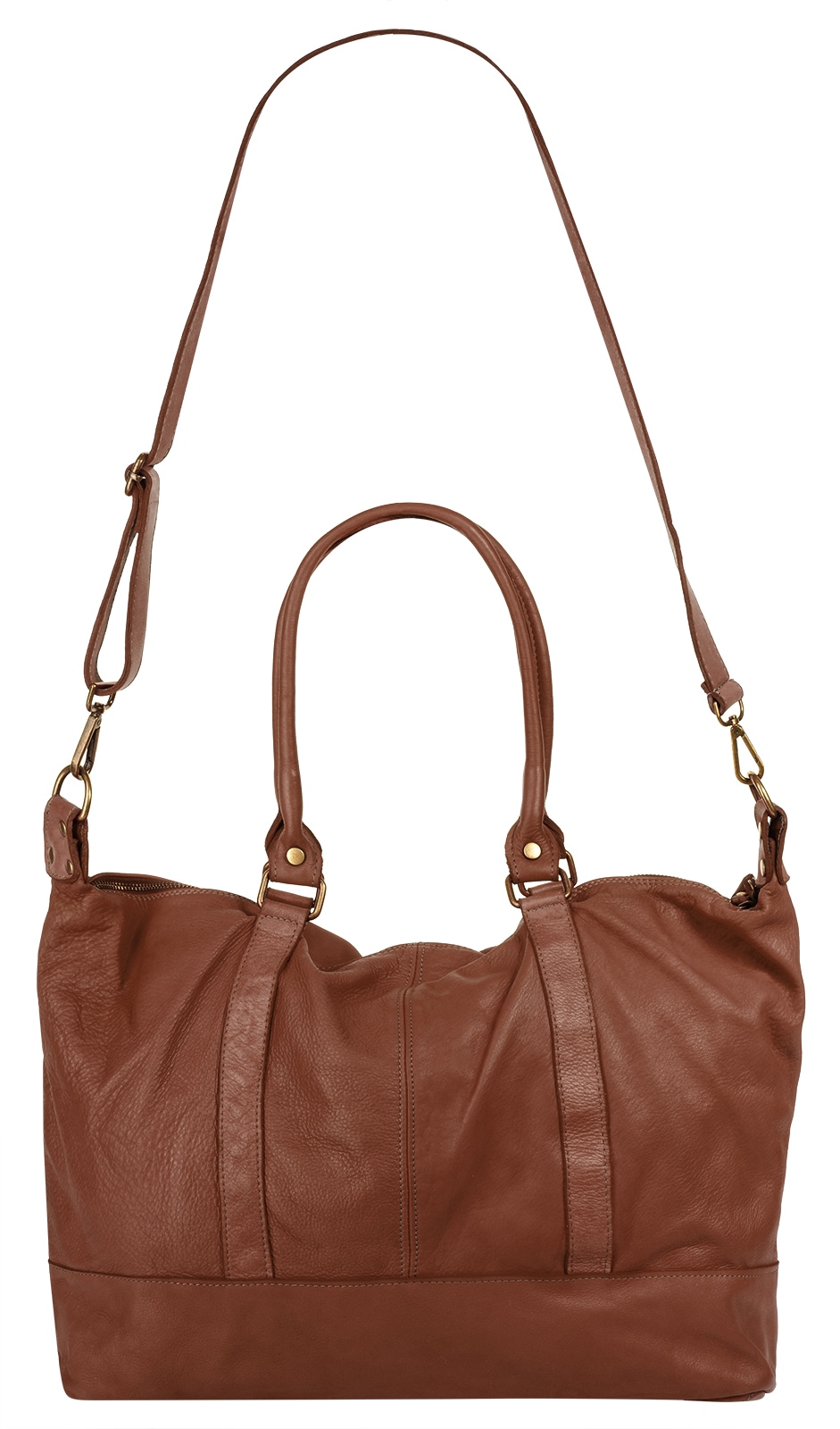 Samantha Look Reisetasche, echt Leder, Made in Italy