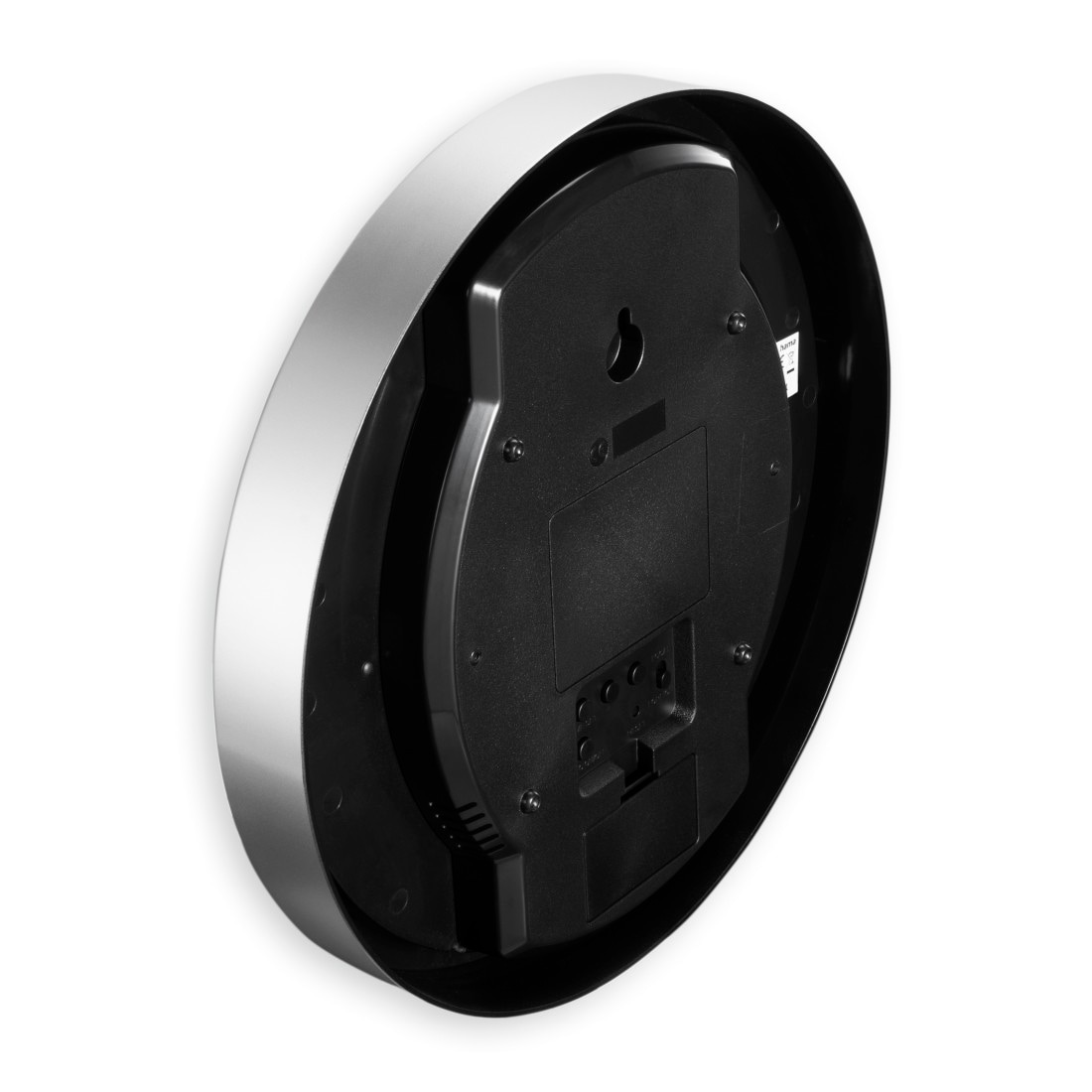 Hama Funkwanduhr »DCF-Funkuhr "Moorea", Ø 30 cm, Silber« Datums- und Temperaturanzeige