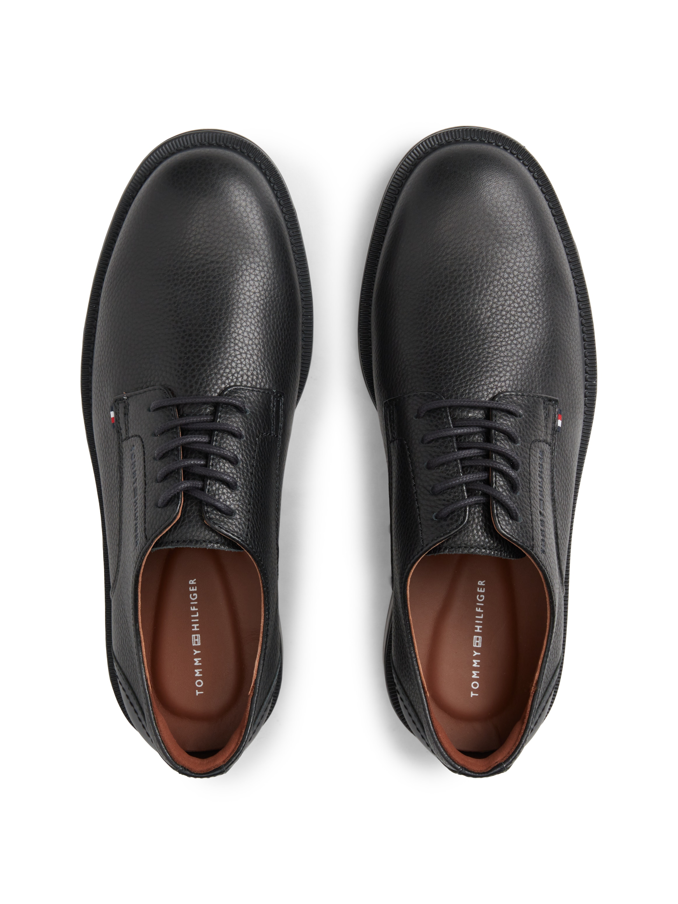 Tommy Hilfiger Schnürschuh »LTH MIX DRESS HILFIGER SHOE«  Abendschuh, Businessschuh mit seitlicher Logoprägung