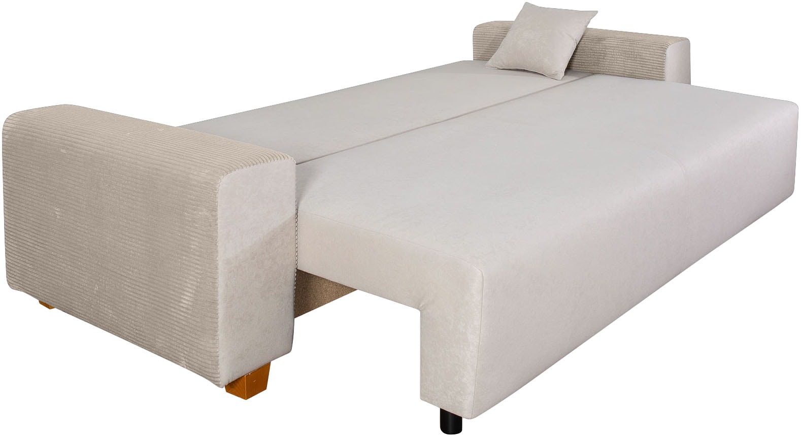 COLLECTION AB Schlafsofa »Yves, Liegefläche (B/T): 142/194 cm«, inkl. Bettfunktion, Bettkasten, Federkern & Zierkissen