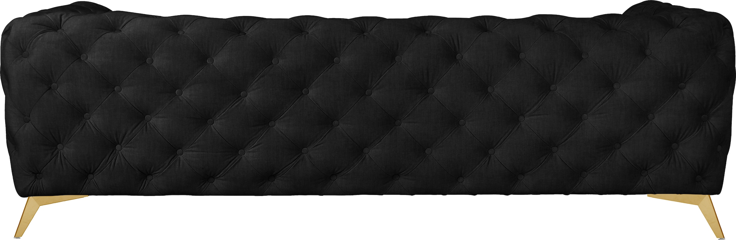 Home affaire Chesterfield-Sofa »Glynis« aufwändige Knopfheftung, moderne Chesterfield Optik, Fußfarbe wählbar