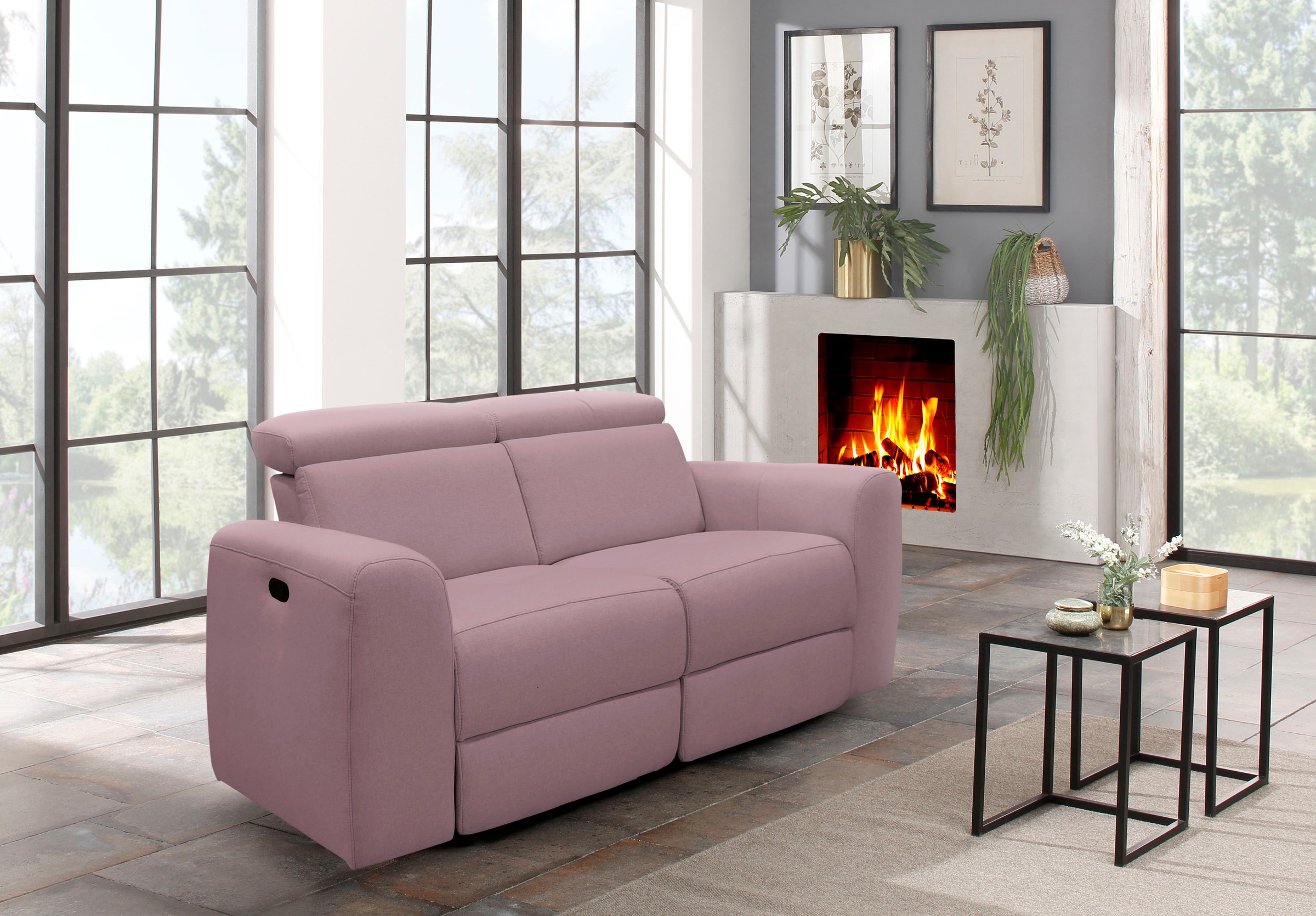 Home affaire 2-Sitzer »Sentrano«, 152 cm, man. o. elektr. Relaxfunktion und USB/Kopfverstellung
