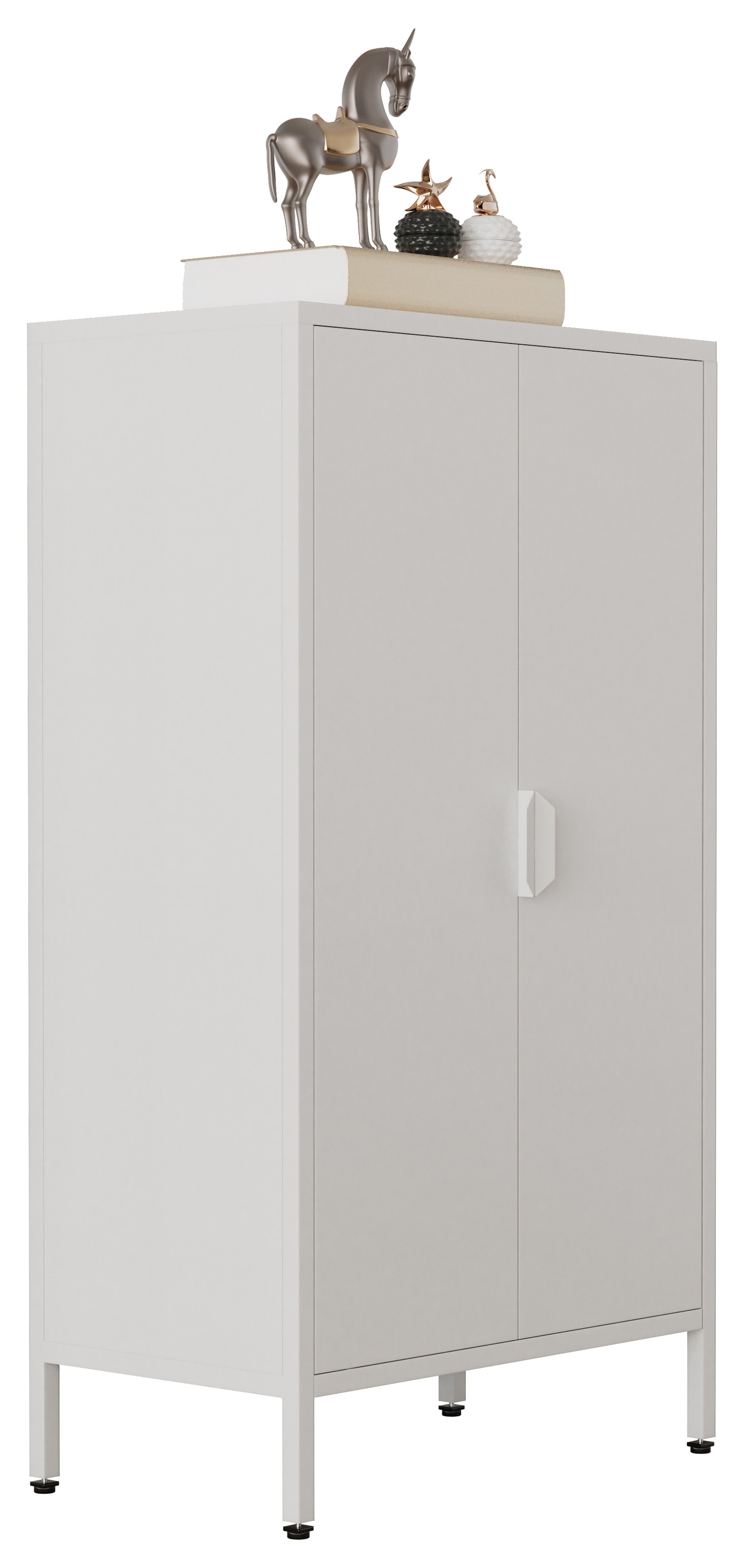 VCM Kommode »Stahl Kommode Sideboard Schrank Drehtüren Flokas M« 1 Stk. tlg.