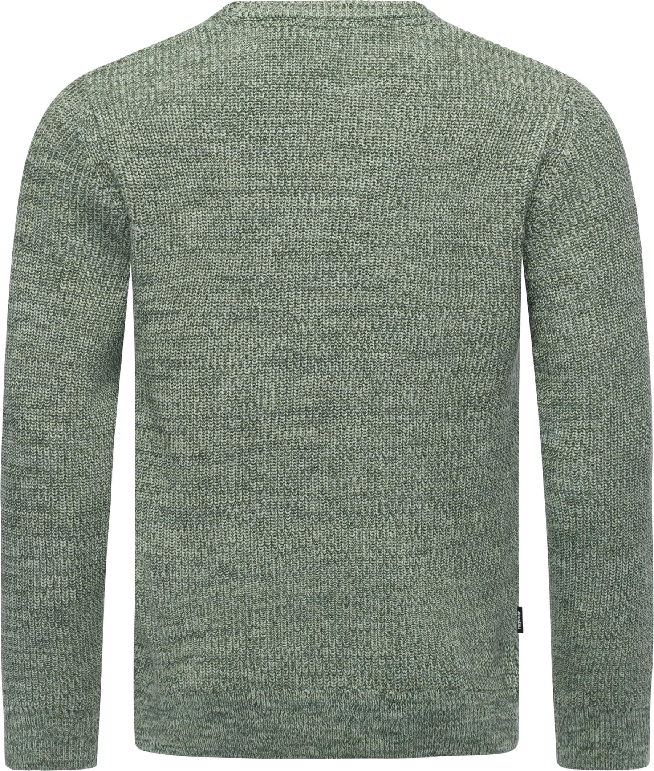 Ragwear Sweater »Strickpullover Aralt«, stylischer Herren Sweatpullover mit Rippbündchen
