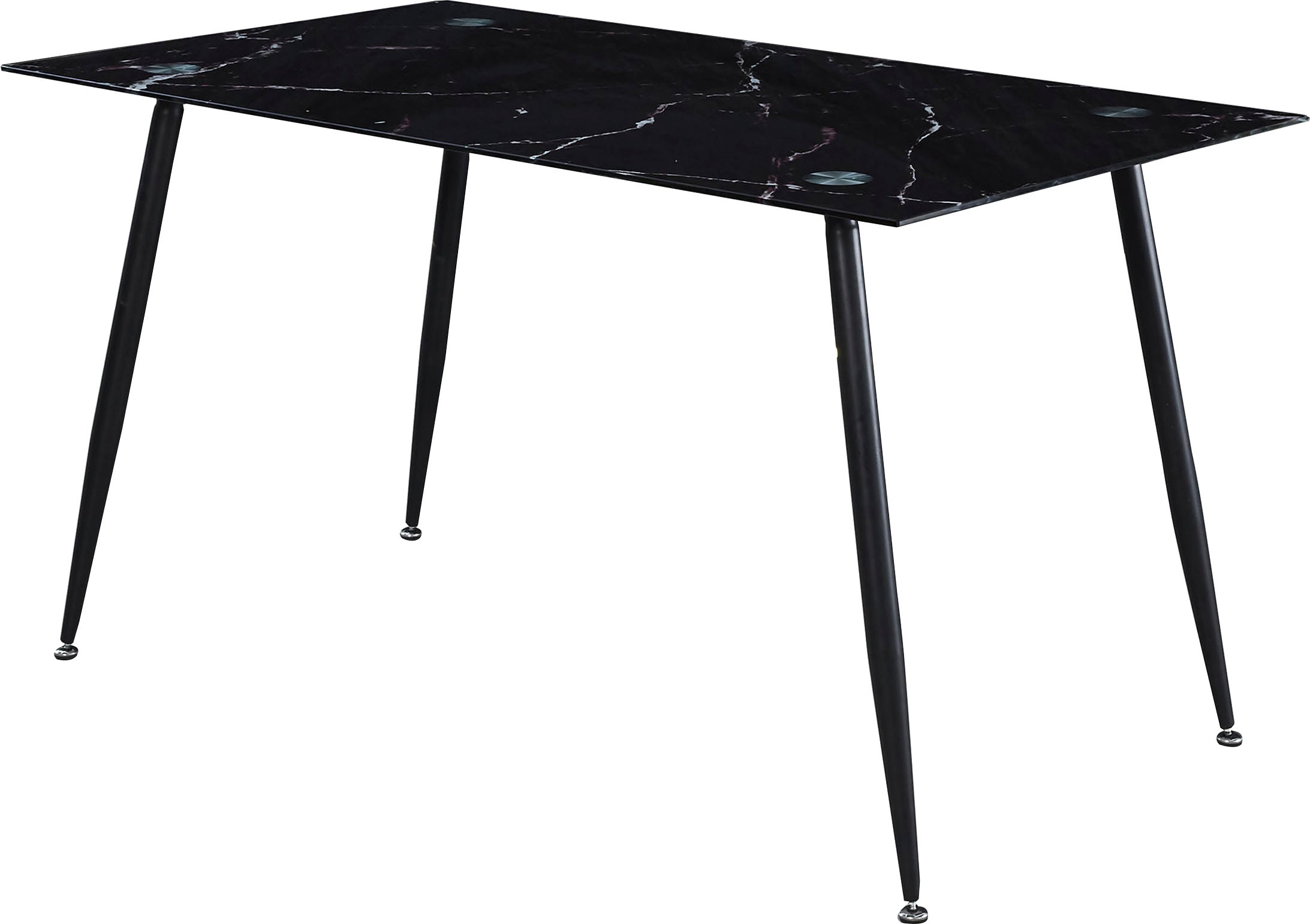 Home affaire Glastisch »Julia«, Breite 140 cm, in Marmor-Optik