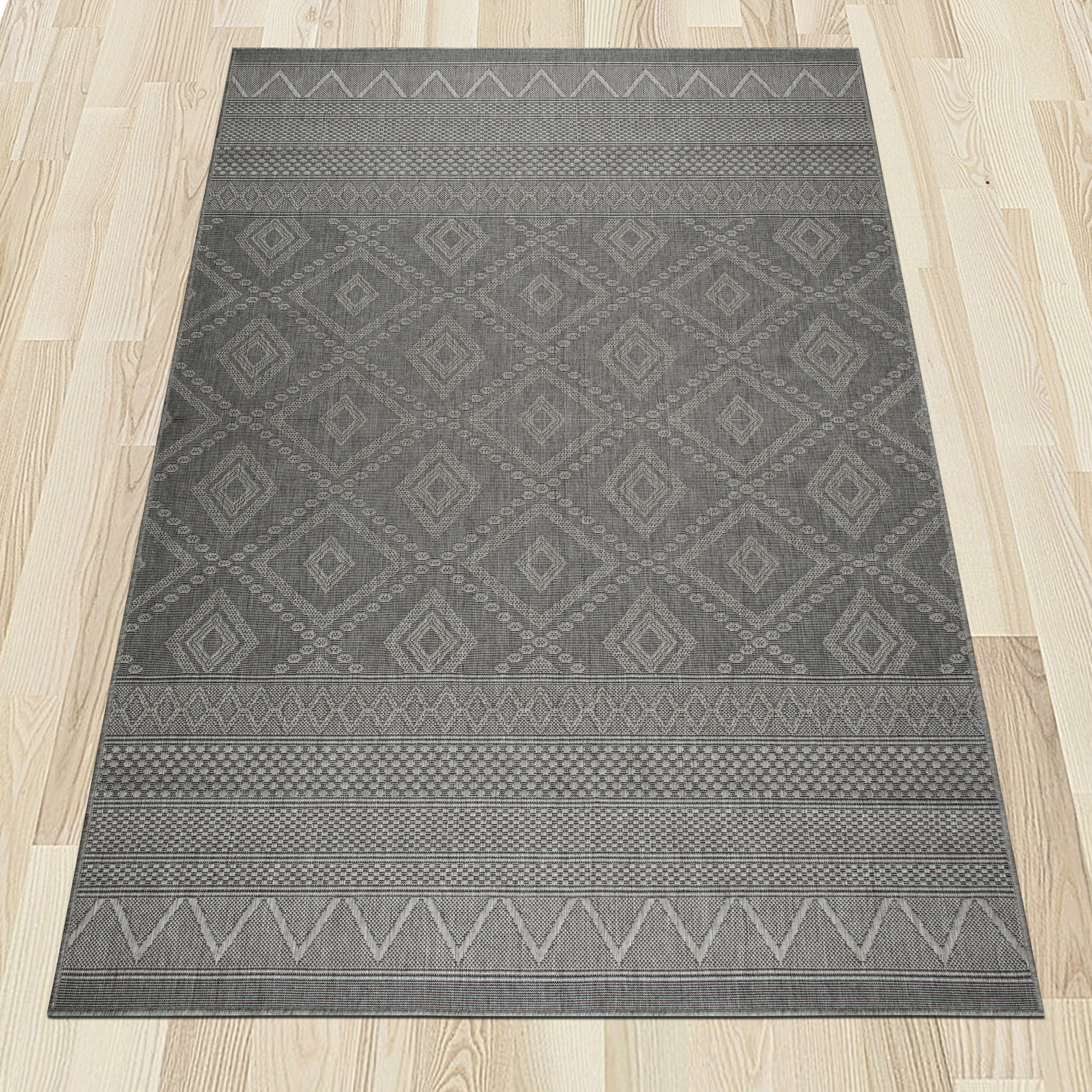 my home Teppich »Toronto auch als Läufer erhältlich« rechteckig 3 mm Höhe In- und Outdoor geeignet, Sisal-Optik, Wetterfest & UV-beständig, Boho