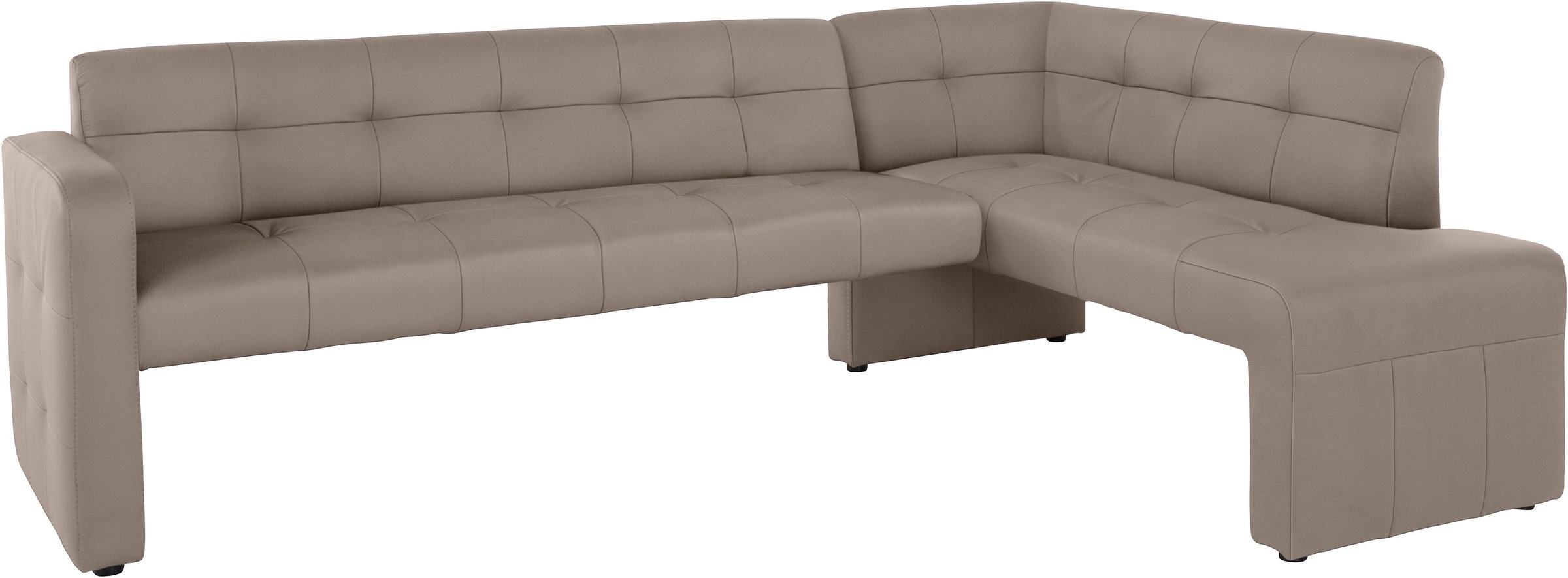 exxpo - sofa fashion Eckbank »Barista mit toller Detailverarbeitung, hohe Bodenfreiheit«, Komfortsitzhöhe 49cm, Frei im Raum stellbar