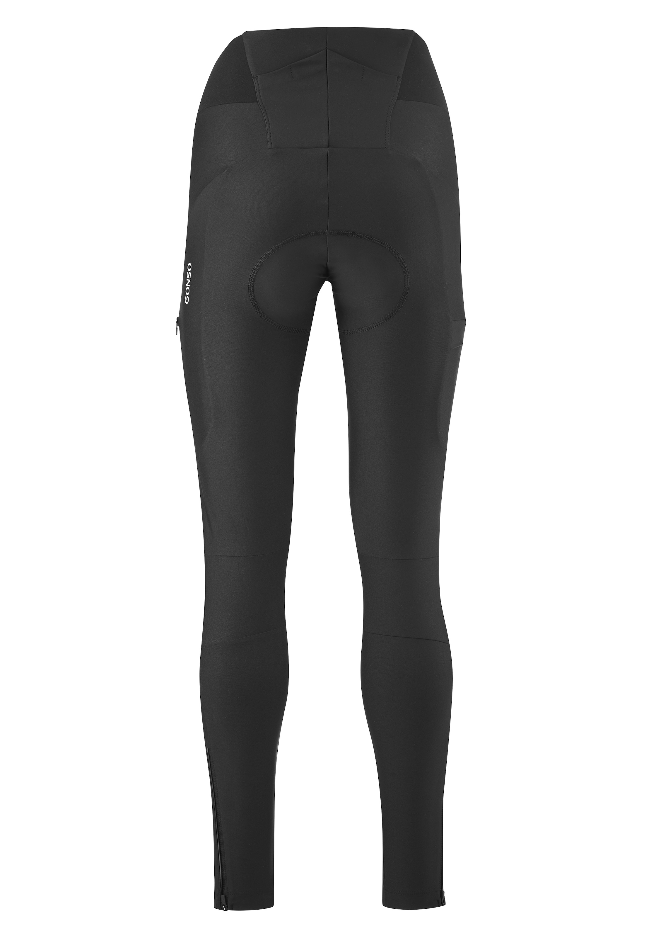 Gonso Fahrradhose »Essential Tight Cargo SC W«, Damen Radhose lang mit Sitzpolster, Radlerhose mit Taschen, Tight Fit