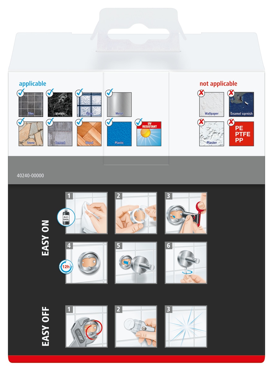 tesa Seifenspender »1x tesa ekkro Seifenschale« chrom-weiß 13,1 cm : 11 cm : 5,1 cm