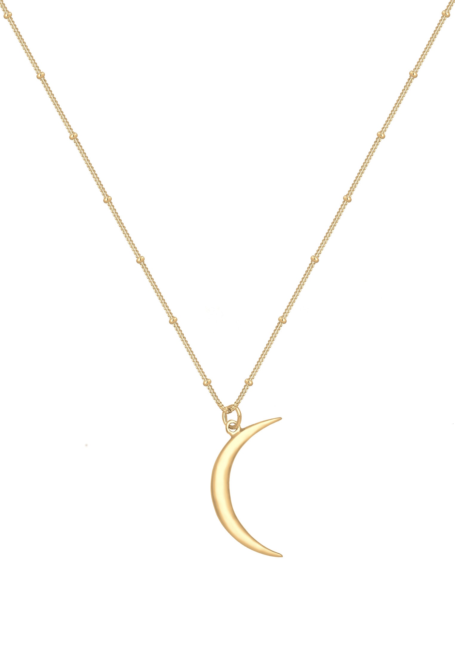Elli Lange Kette »Halskette Halbmond Sichel 925 Sterling Silber«