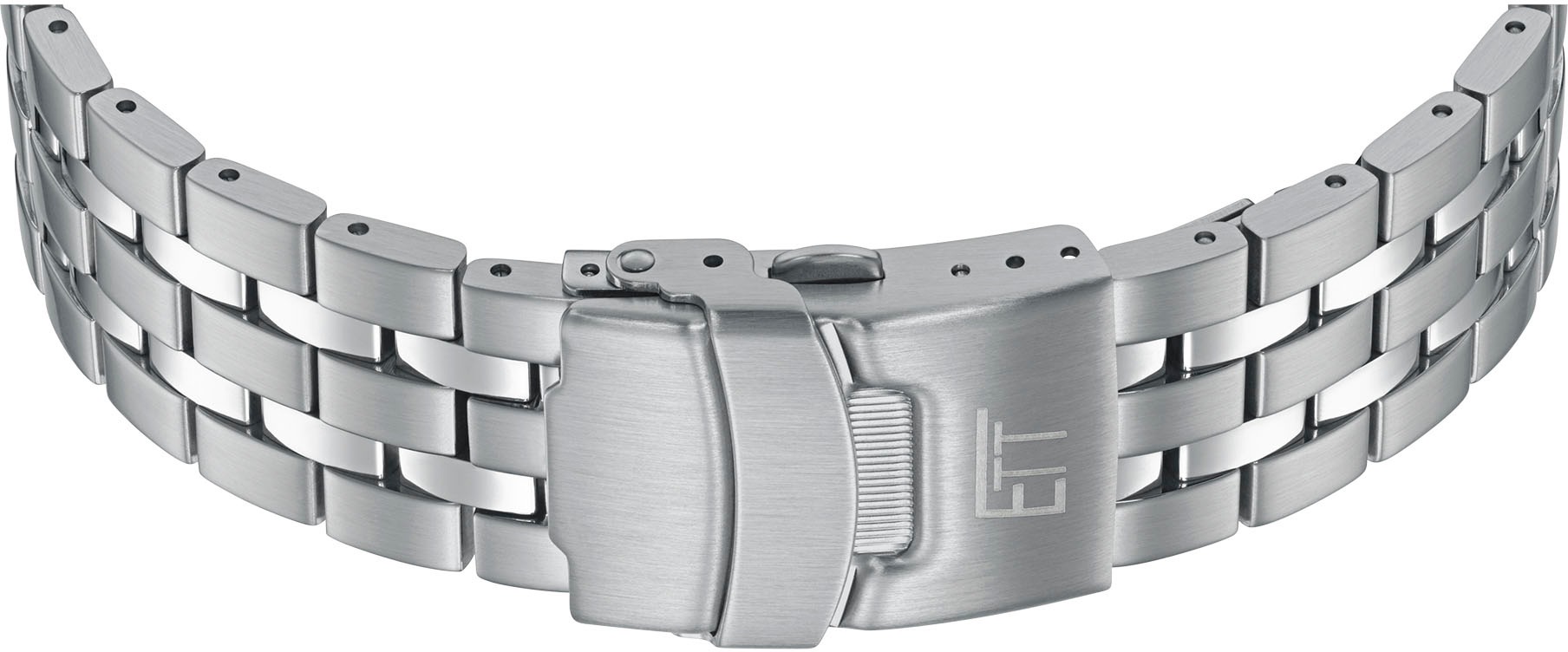 ETT Funkchronograph, (Set, 2 tlg., mit Wechselband), Armbanduhr, Herrenuhr, Stoppfunktion, Datum, Solar