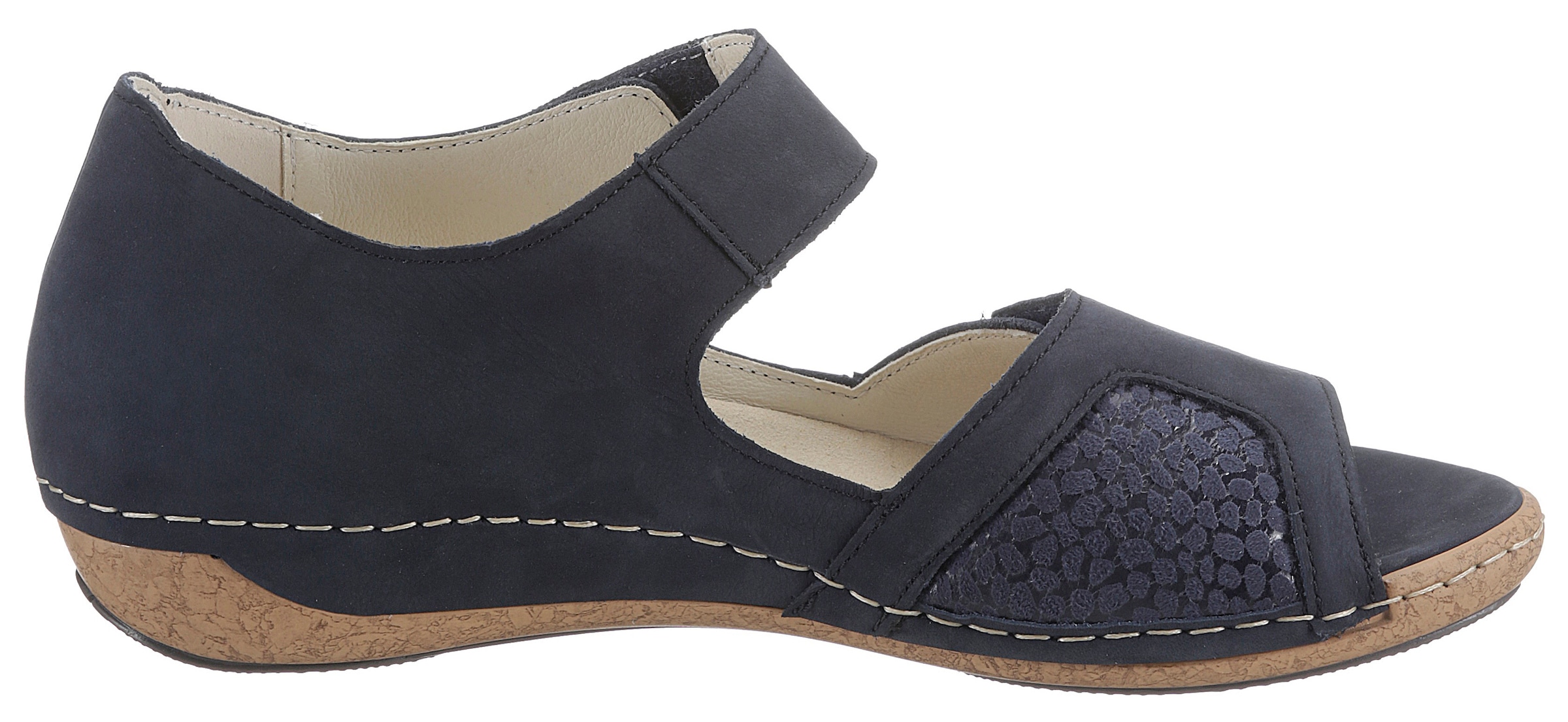Waldläufer Riemchensandale »HELIETT-SOFT«, Sommerschuh, Sandalette, Keilabsatz, mit Strasssteine, H-Weite
