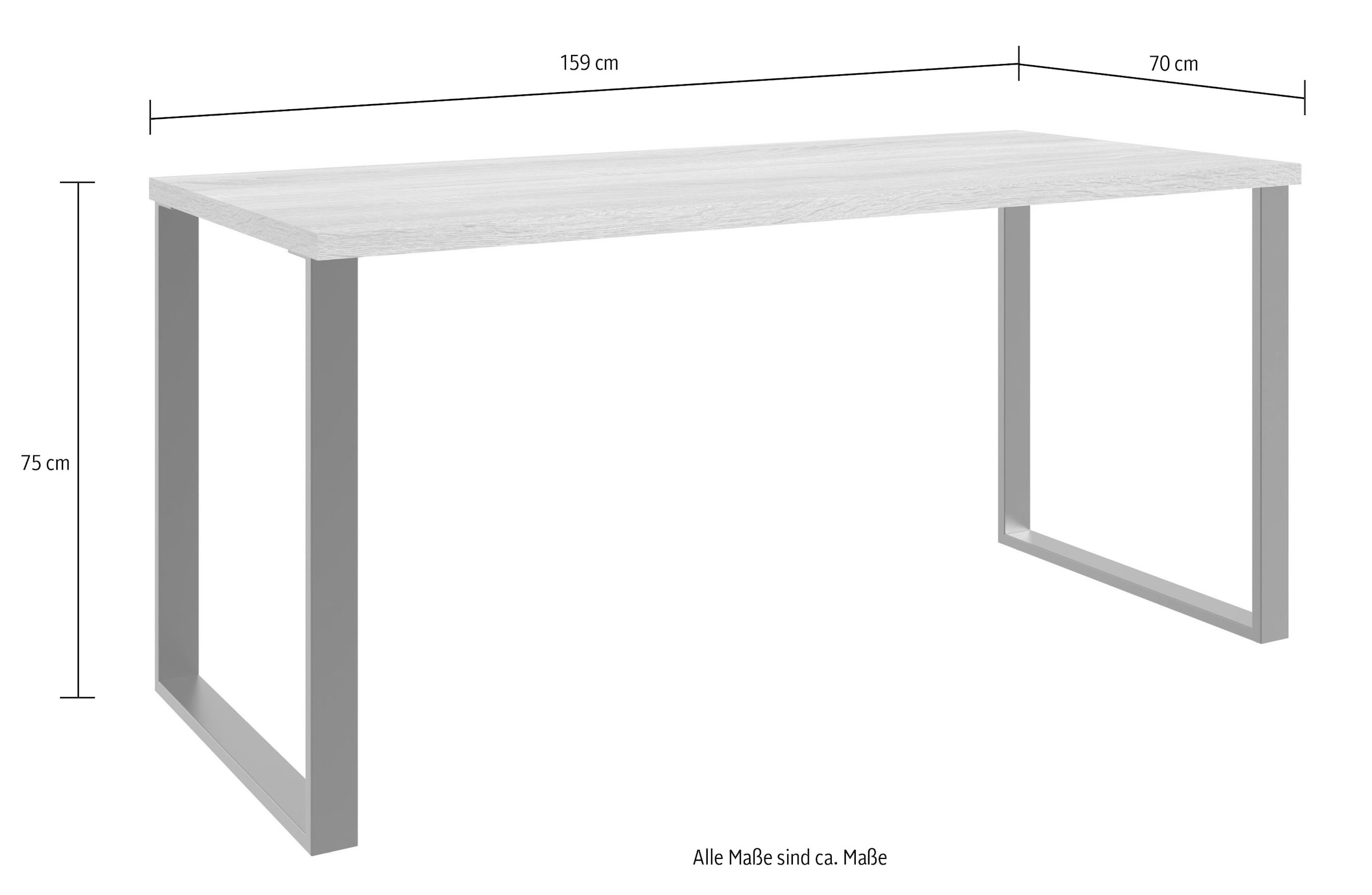 Wimex Schreibtisch »Home Desk«, Mit Metallkufen, in 3 Breiten