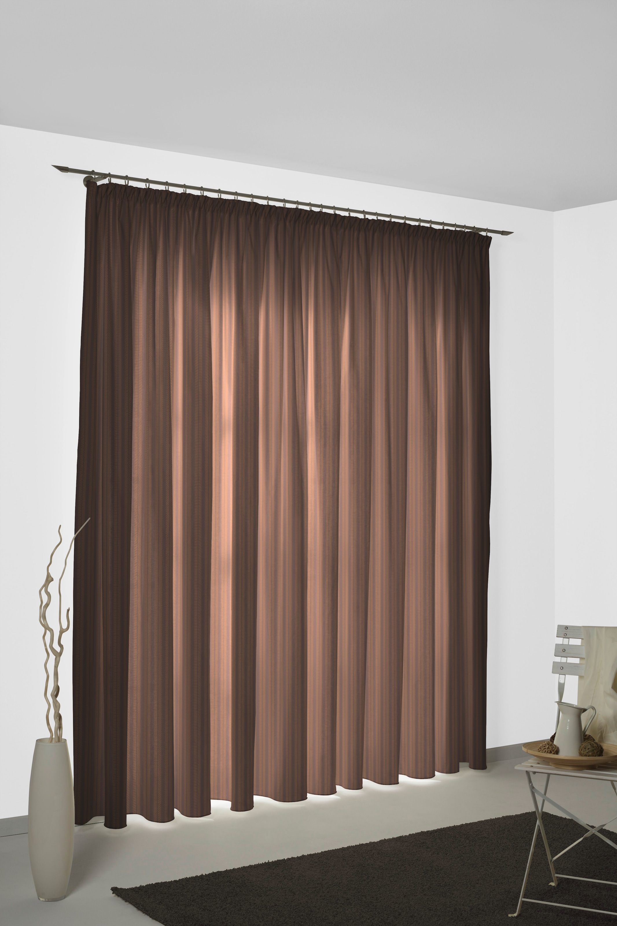 Wirth Vorhang »Jasmin« Kräuselband 1 Stk. tlg.