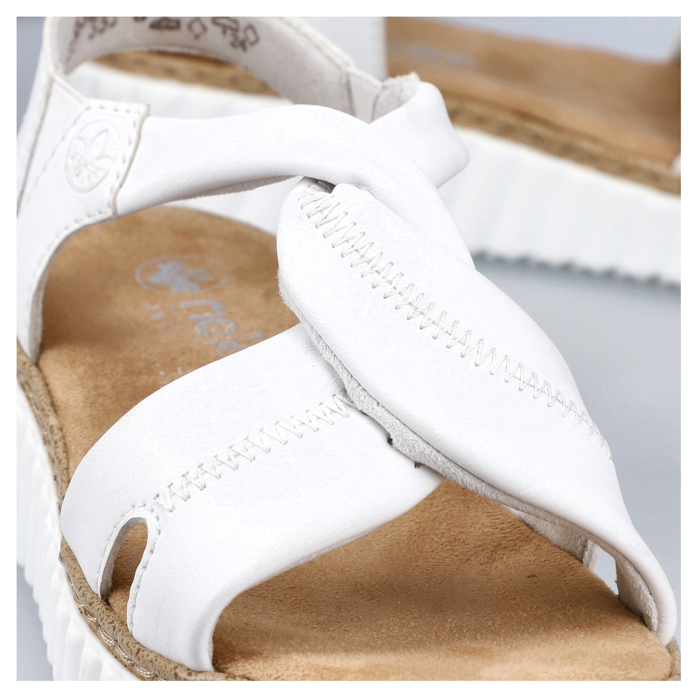 Rieker Sandale, Sommerschuh, Sandalette, Keilabsatz, mit weicher Innensohle
