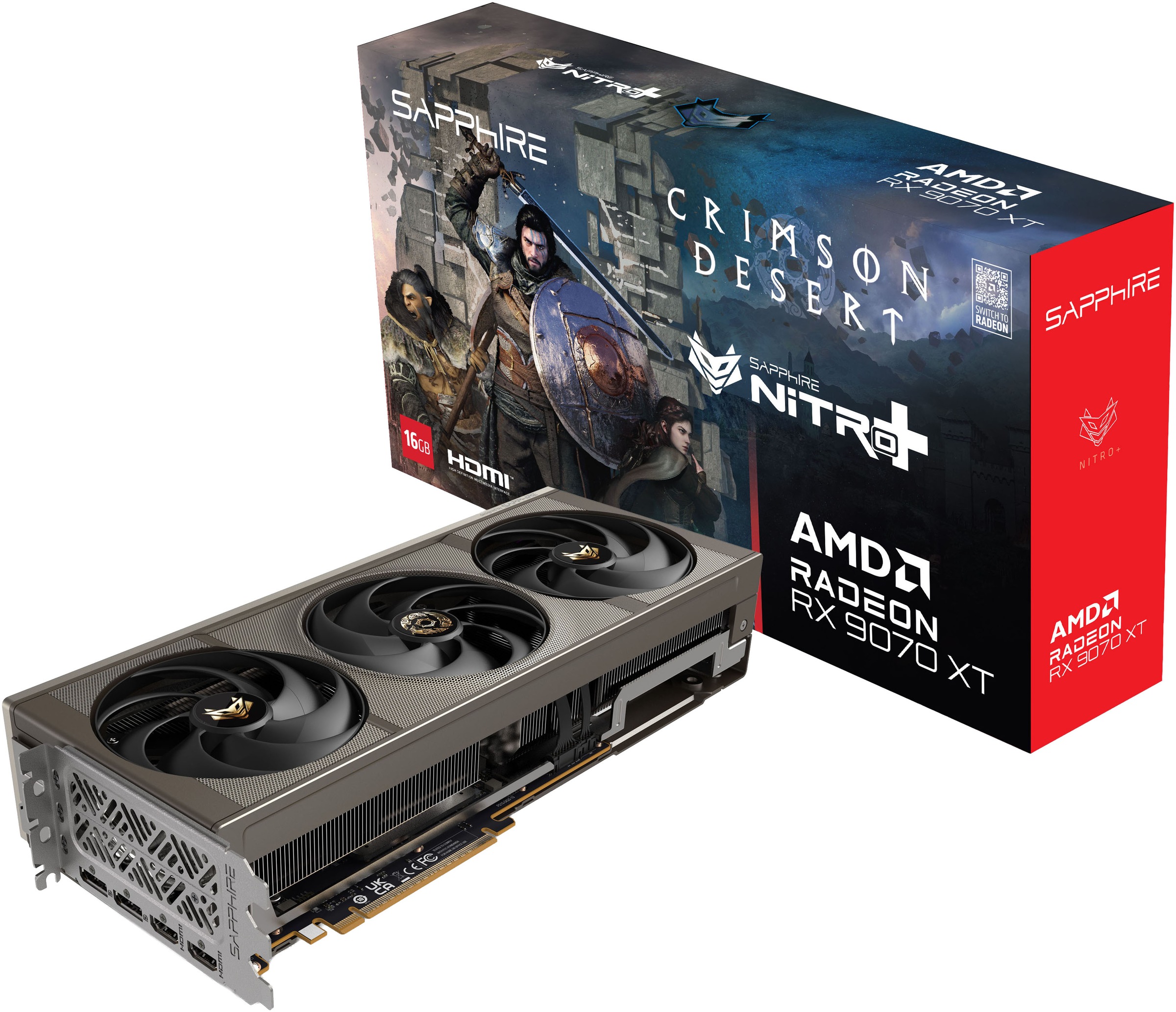 Sapphire Grafikkarte »NITRO+ AMD Radeon RX 9070 XT OC Crimson Desert Edition 16GB« 16 GB GDDR6