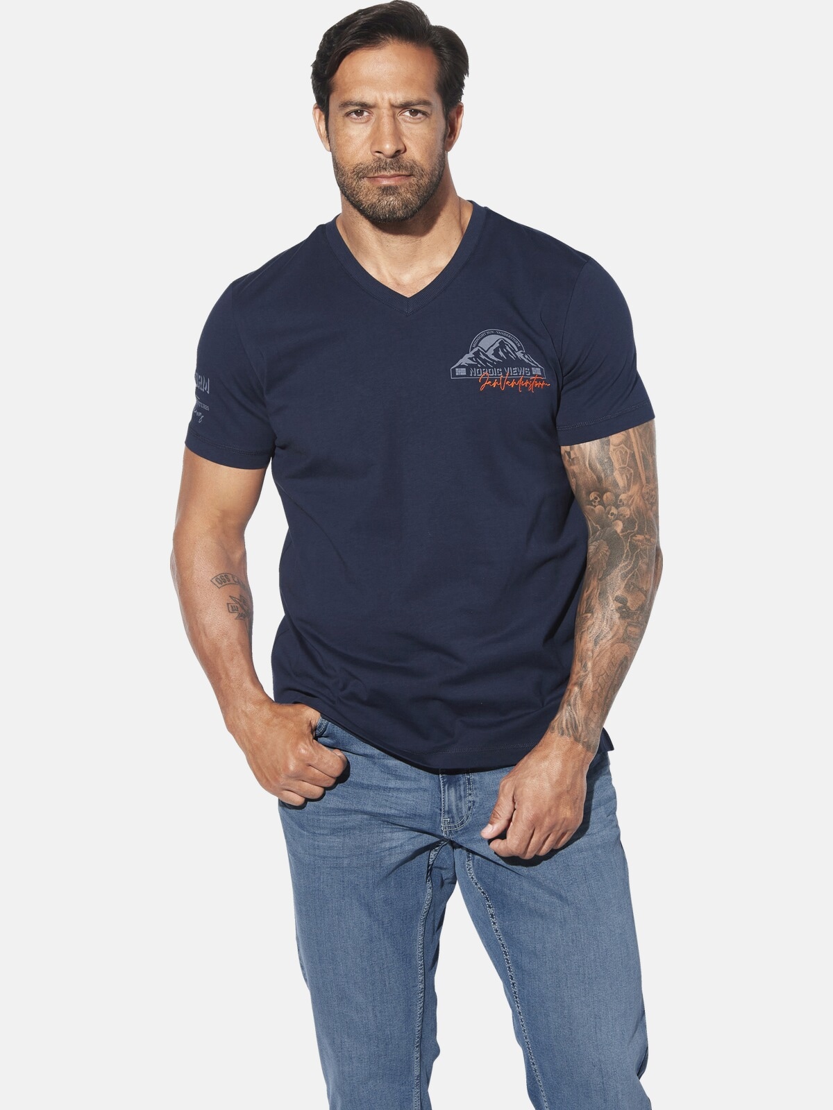 Jan Vanderstorm T-Shirt »Doppelpack T-Shirt JENDUR«
