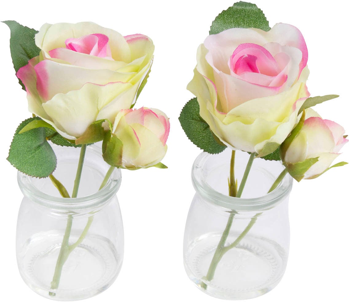 Botanic-Haus Kunstblume »Rose im Glas« bequem kaufen