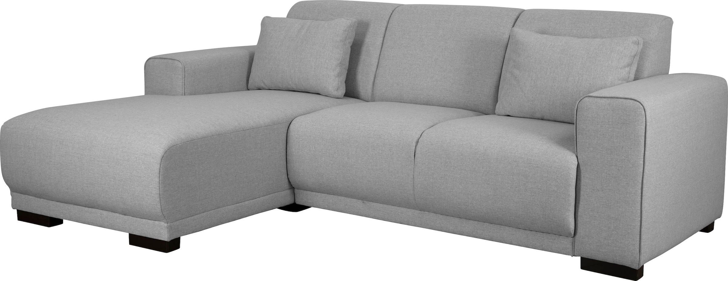 Home affaire Ecksofa »BORNHOLM L-Form mit Recamiere, Maße B/T/H: 234/162/85 cm«, Recamiere links oder rechts bestellbar, Wellenfederung, inkl. 2 Kissen