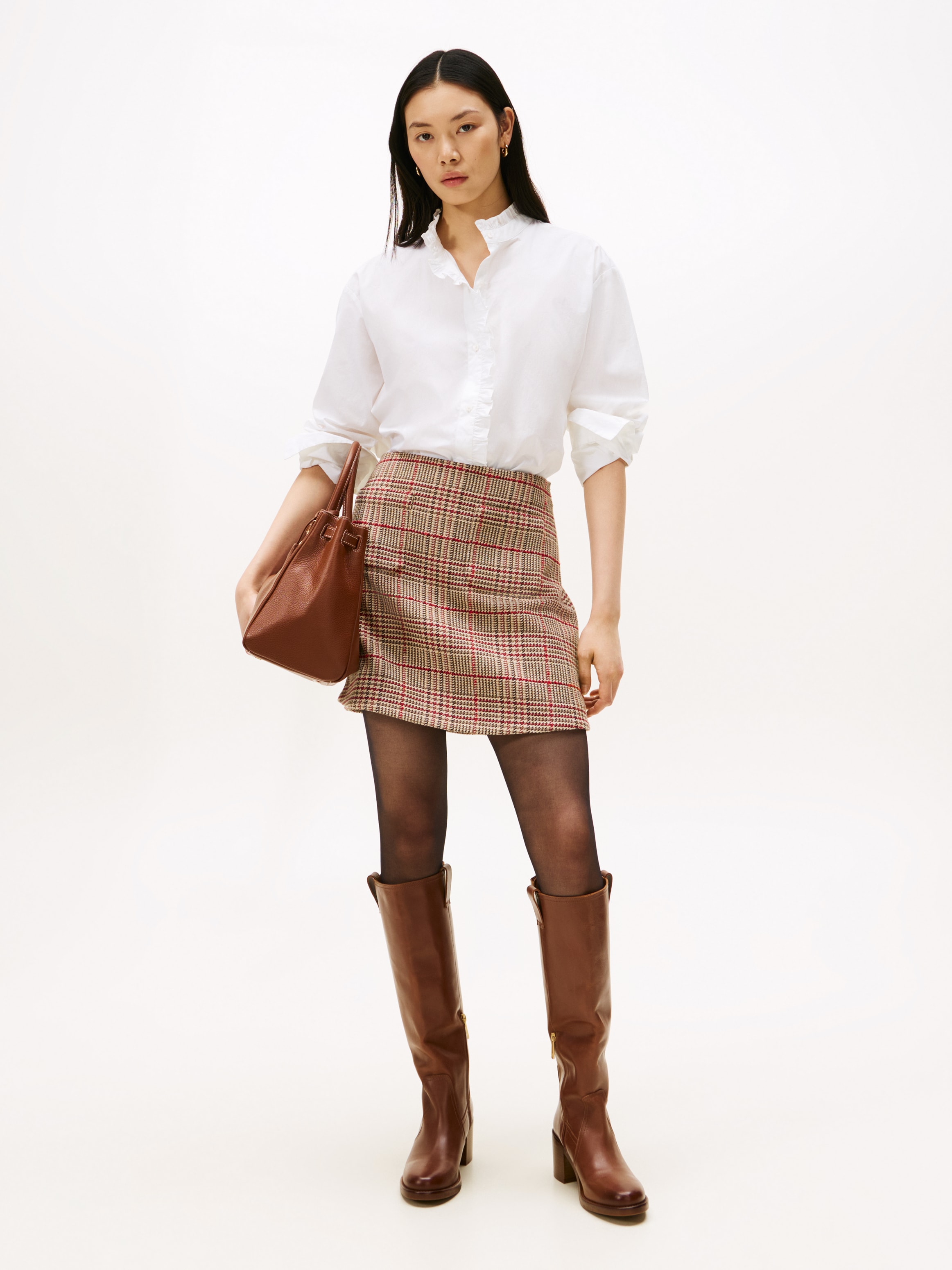 Tommy Hilfiger Rüschenbluse »POPLIN RUFFLE SHIRT« mit Rüschen Detail