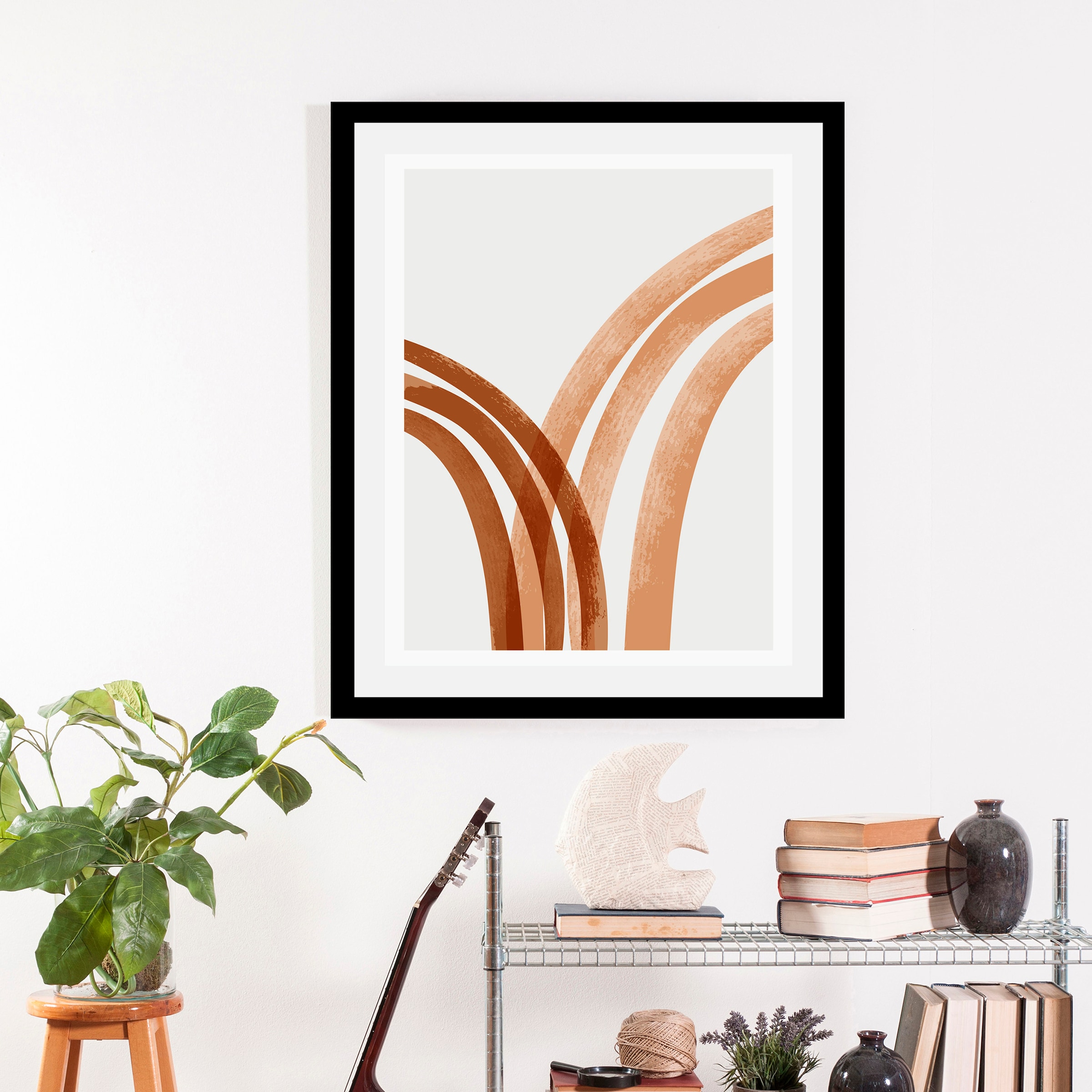 queence Bild »Lines«, Abstrakt-Figuren-Kunst-Modern, (1 St.), gerahmt