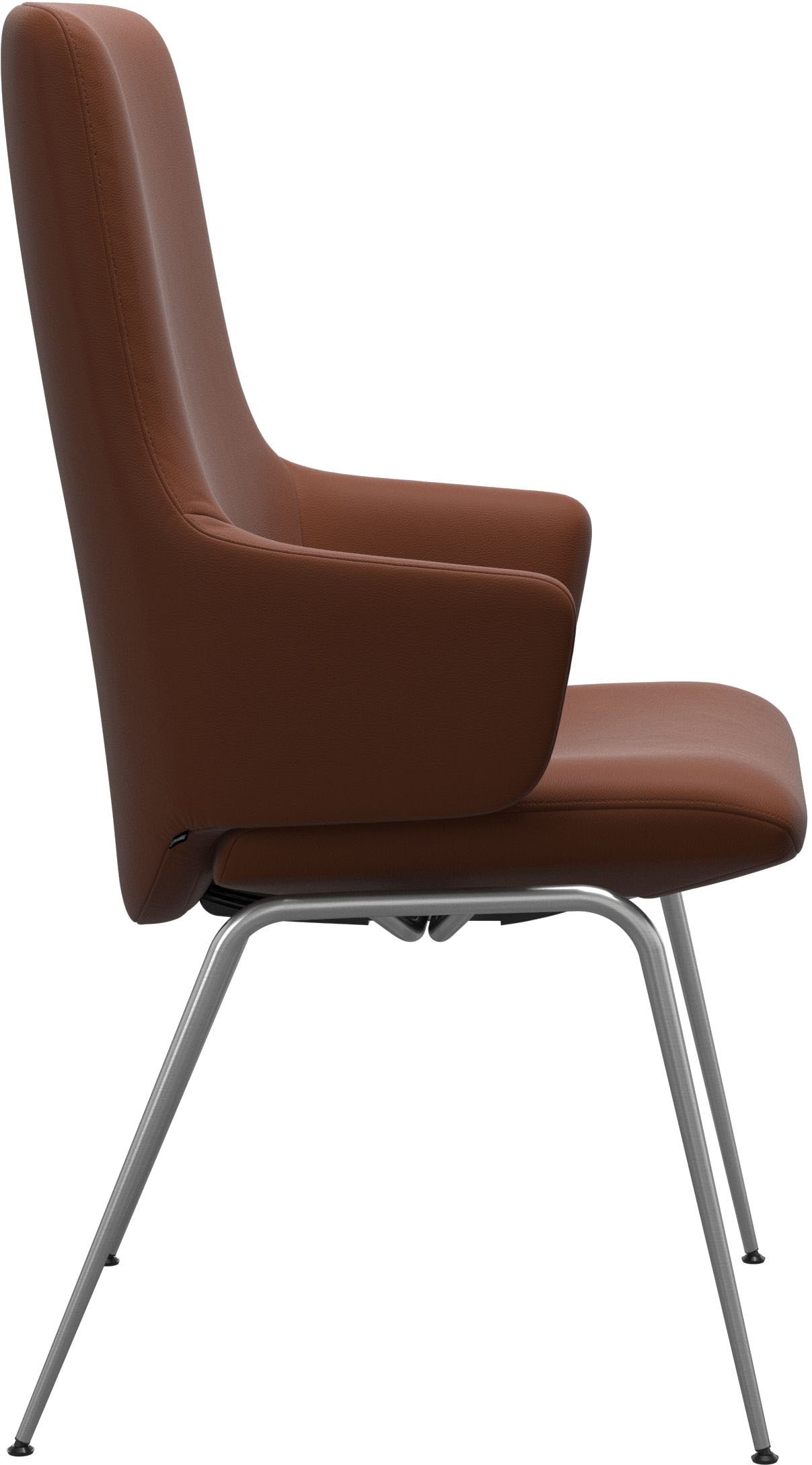 Stressless® Polsterstuhl »Laurel«, Leder PALOMA, High Back mit Armlehne, Größe L, mit Beinen aus Stahl in Chrom