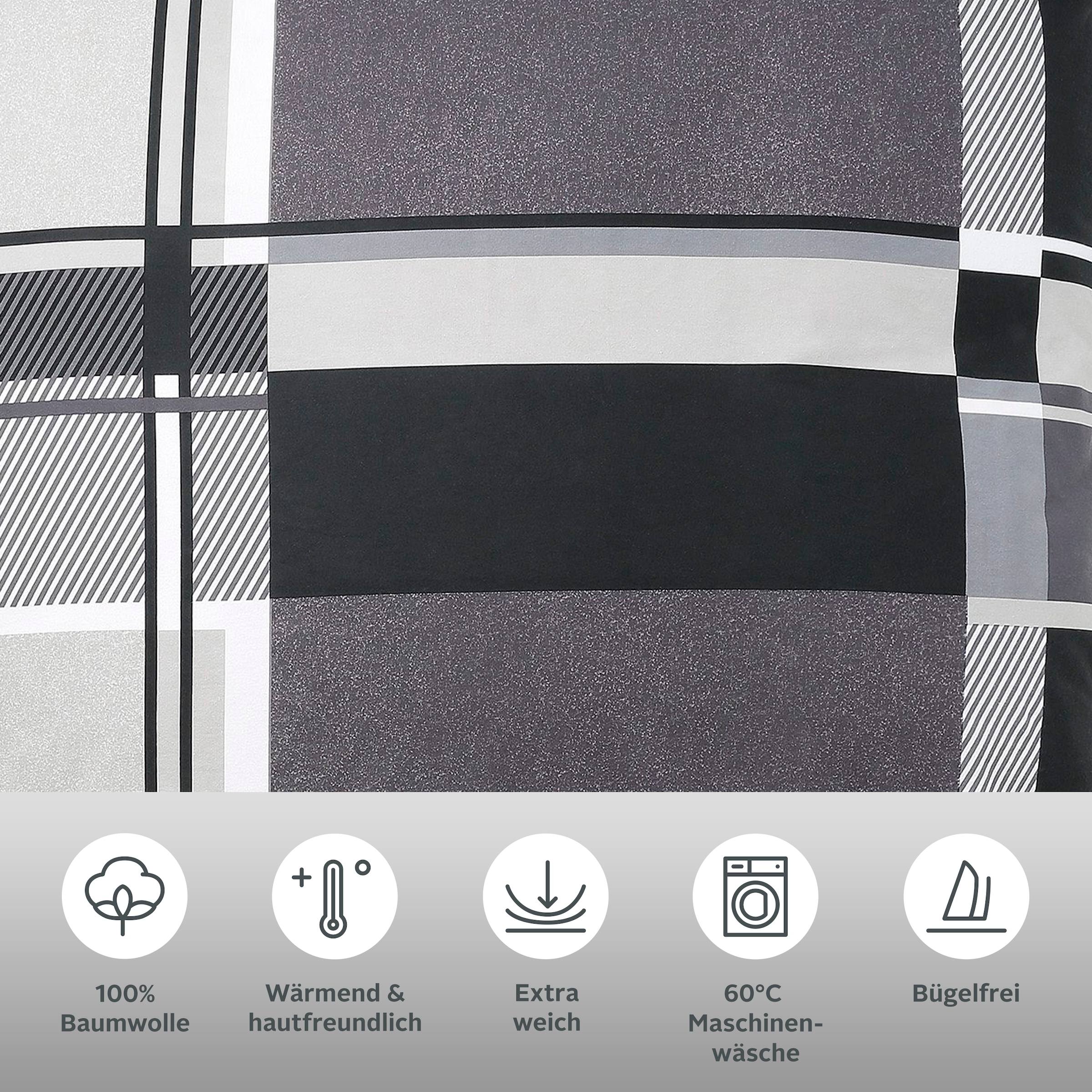 OTTO home Bettwäsche »NINA,  in verschiedenen Qualitäten« 2 in den  Größen: 135x200 oder 155x220 cm