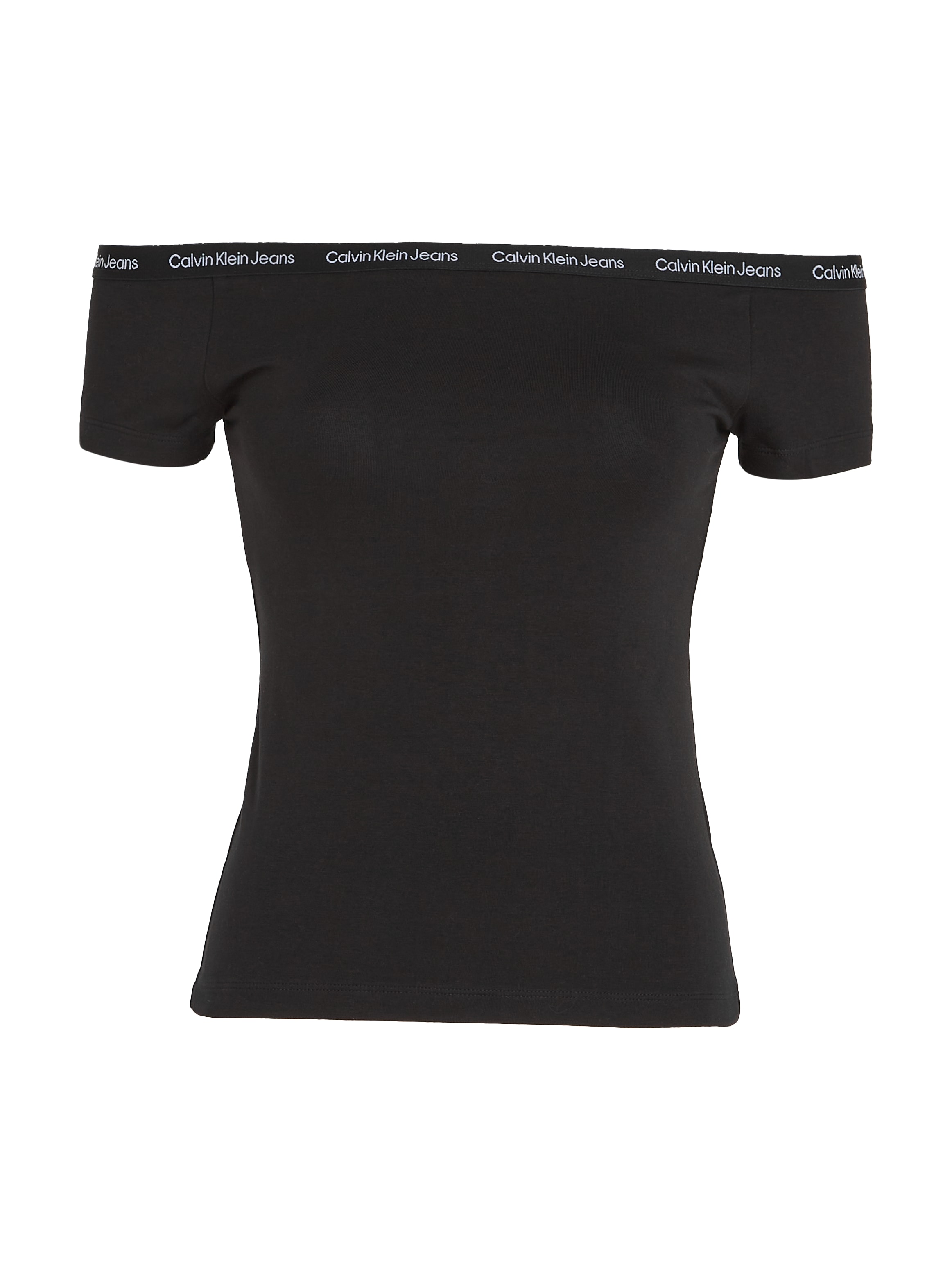 Calvin Klein Jeans T-Shirt »LOGO ELASTIC BARDOT TOP«, mit Logoschriftzug