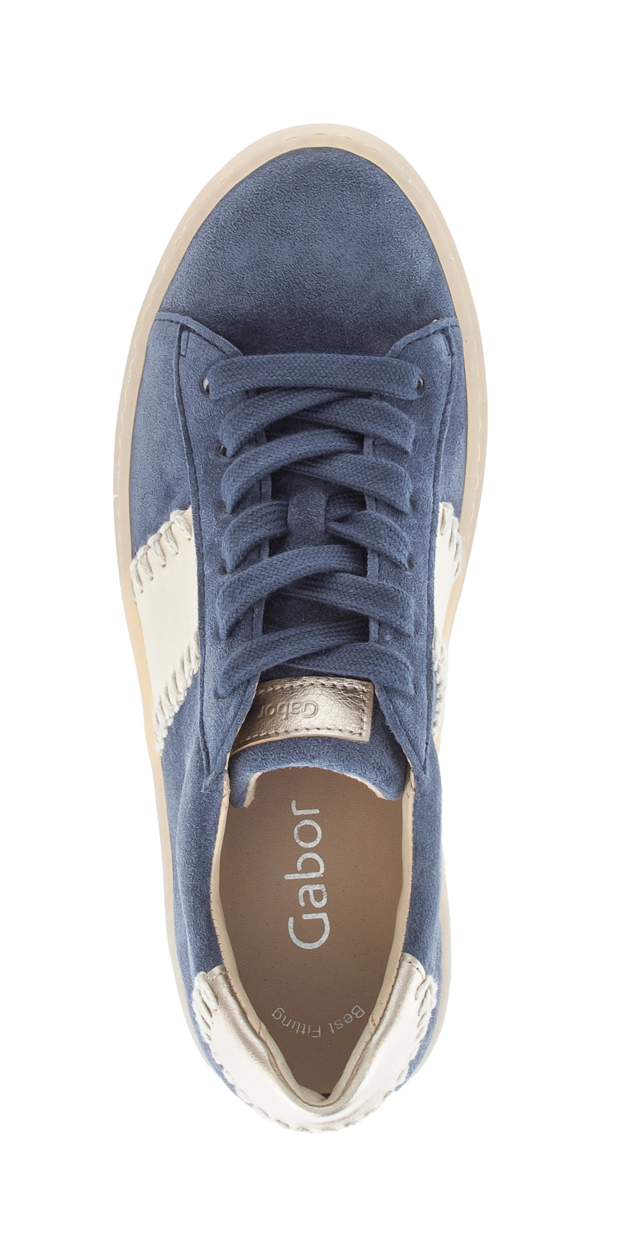 Gabor Plateausneaker  Freizeitschuh, Halbschuh, Schnürschuh mit transparenter Laufsohle