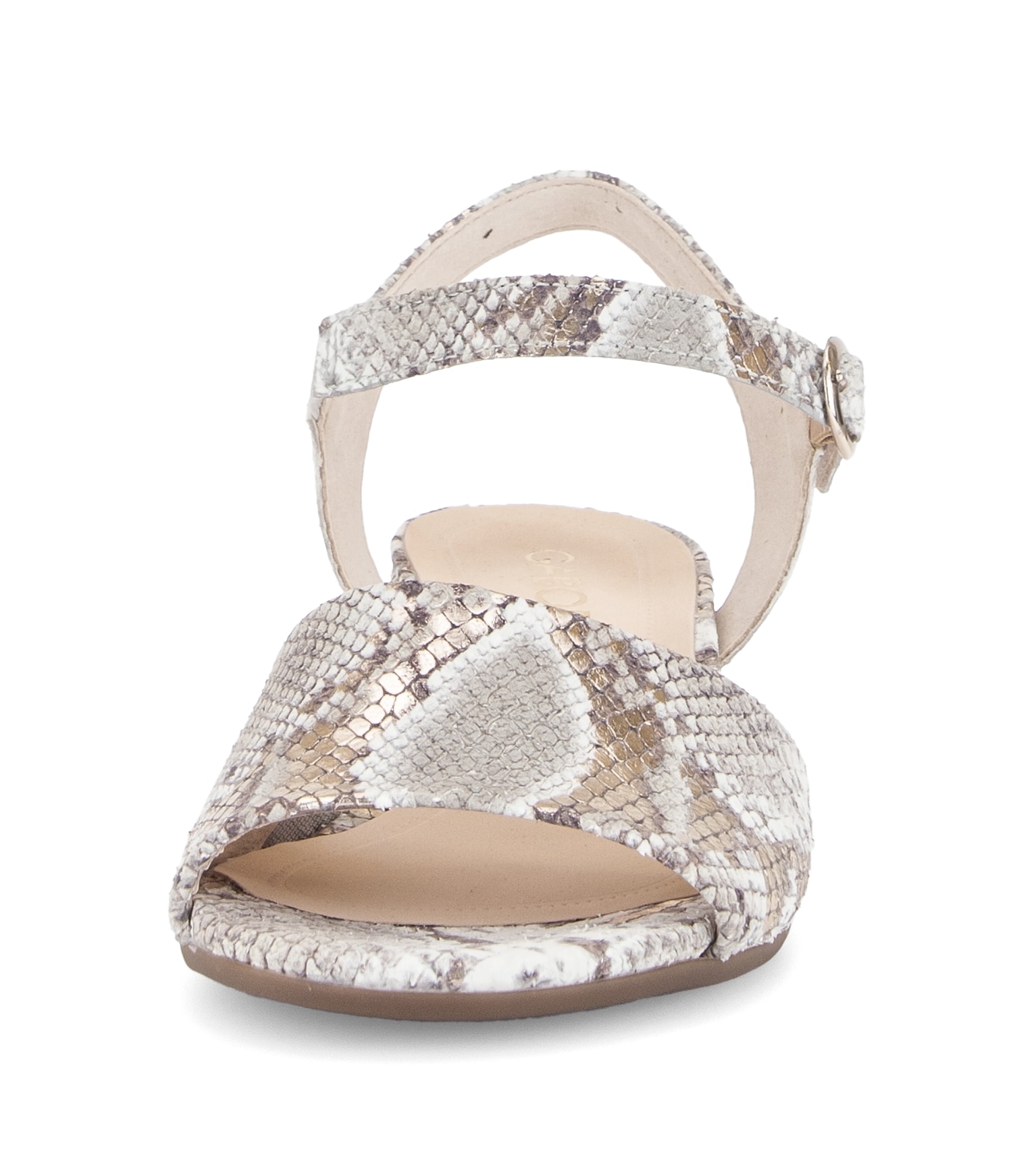 Gabor Sandalette »Tunis«  Blockabsatz, Sommerschuh in Schlangenoptik, Weite G (= weit)