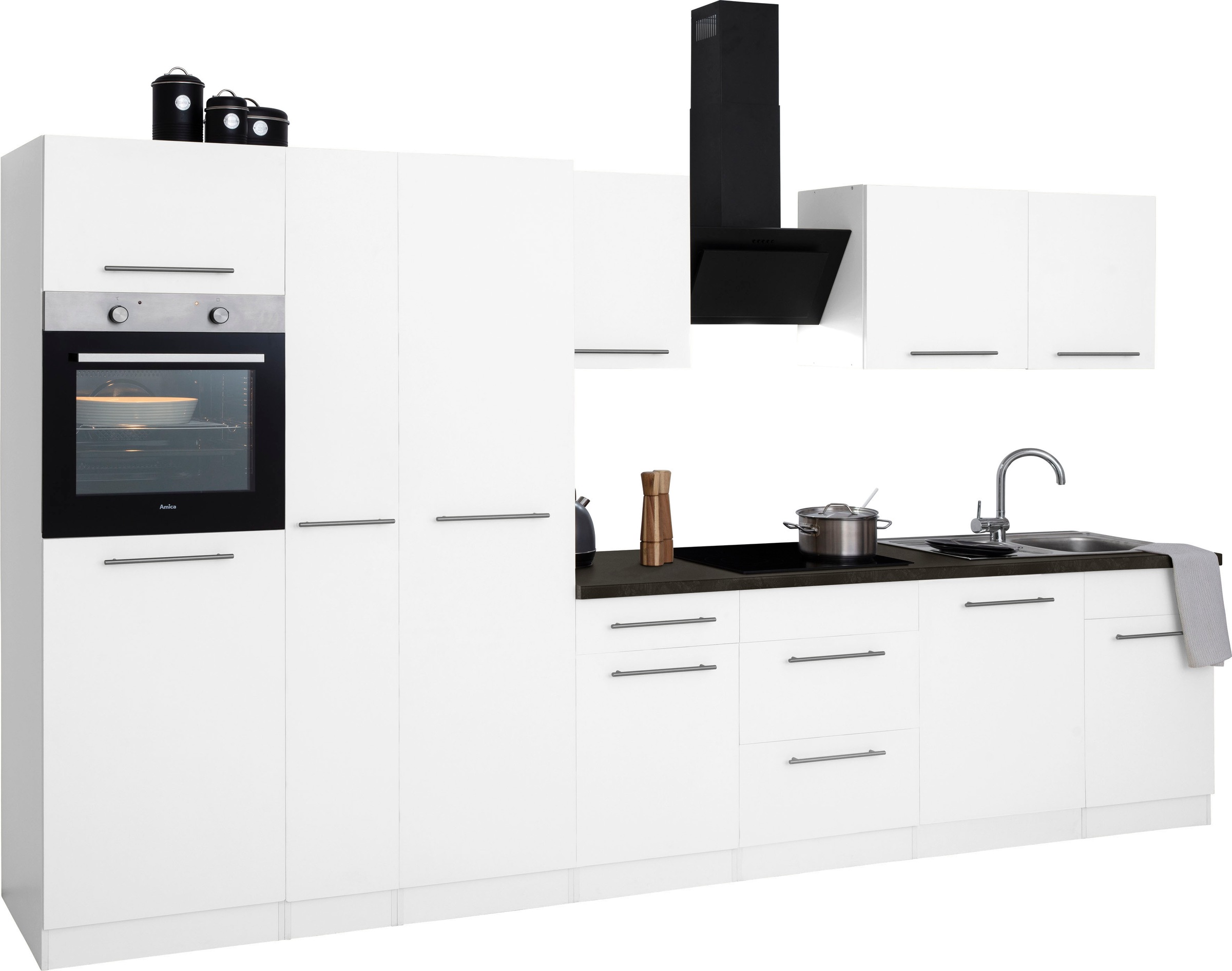 wiho Küchen Küchenzeile "Unna" ohne E-Geräte, Breite 360 cm