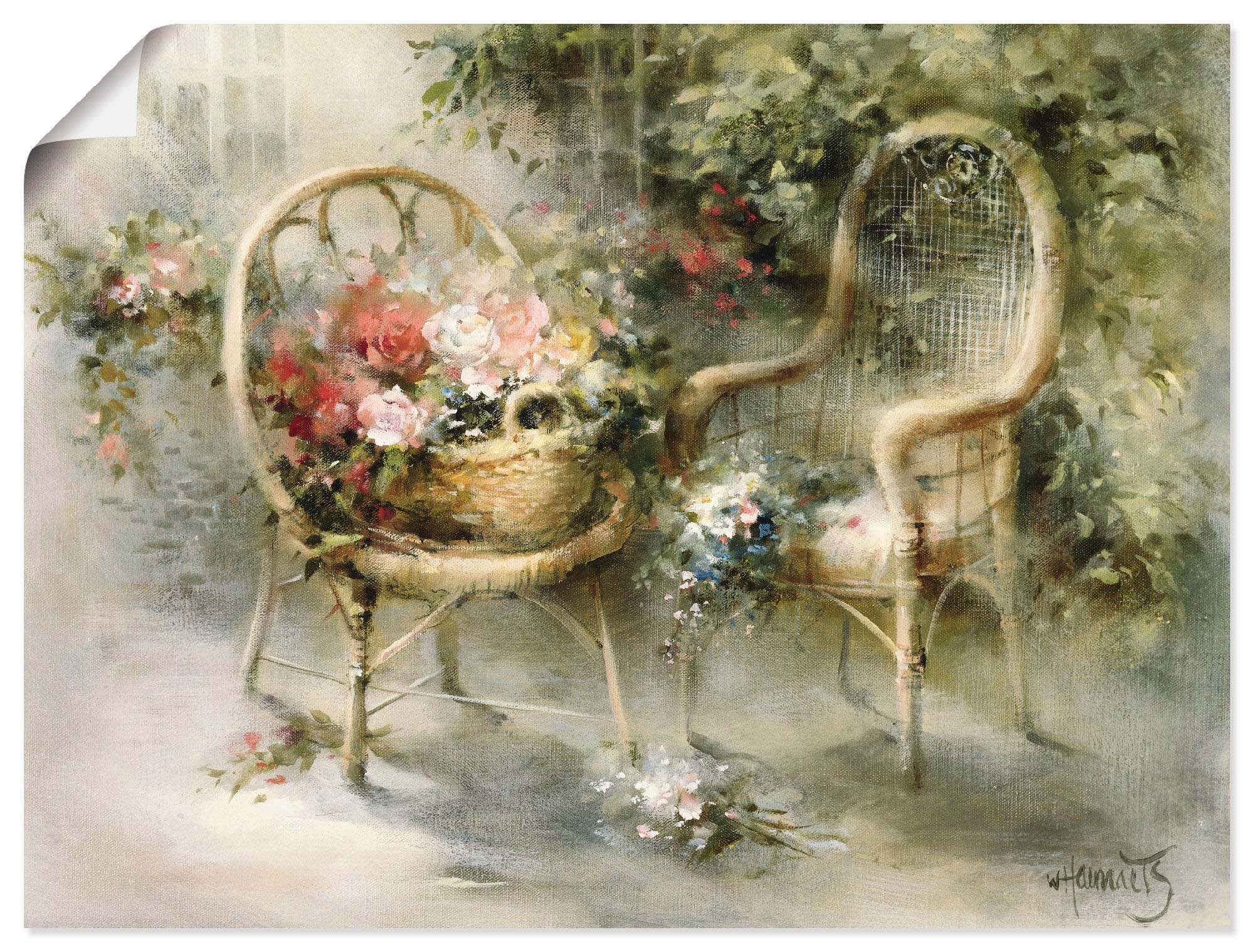 Artland Wandbild »Sommer II« Garten 1 Stk. tlg. als Leinwandbild, Poster in verschied. Größen