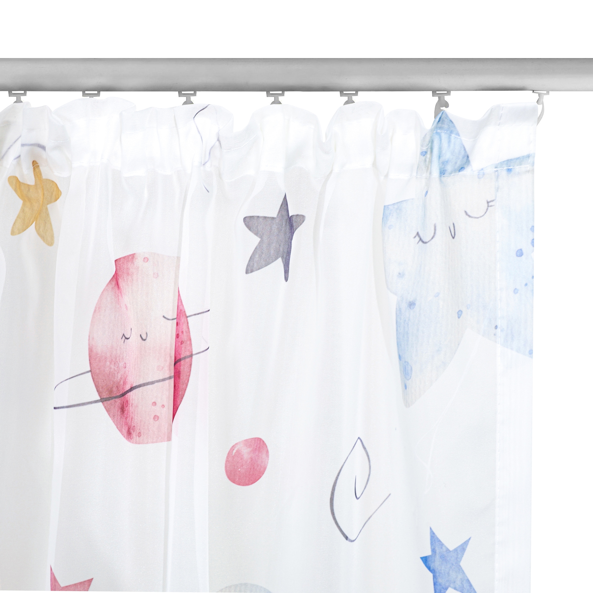 OTTO home Gardine »Morgann« Kräuselband 1 Stk. tlg. Kräuselband, verspieltes Design, Pflegeleicht, transparentes Material