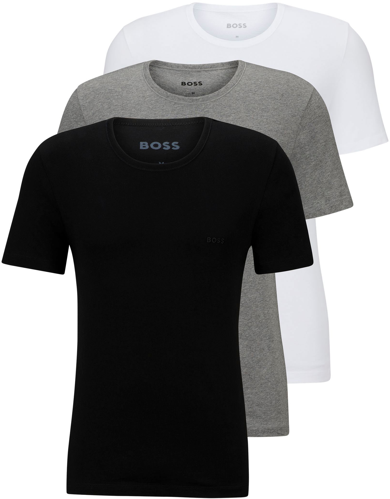 T-Shirt »T-Shirt Rundhals«, mit dezentem BOSS Logo-Print