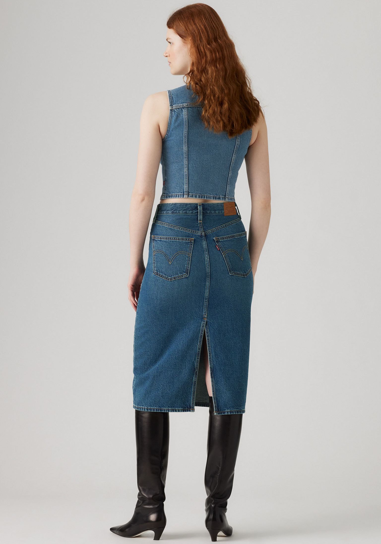 Levi's® Jeansrock »HR BACK SLIT SKIR«, mit Schlitz hinten