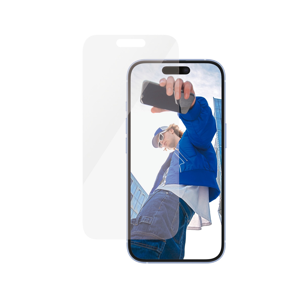 PanzerGlass Displayschutzglas »Classic Fit Screen Protection«, für Apple iPhone 16, Displayschutzfolie, Schutzfolie, Bildschirmschutz, kratz- & stoßfest