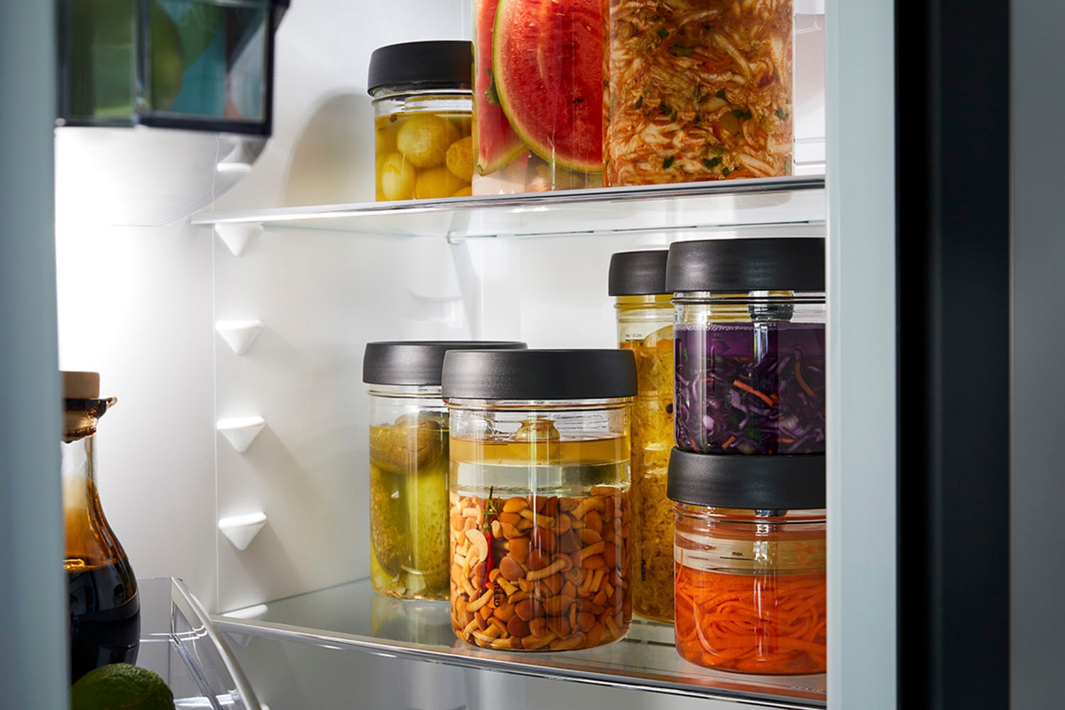 GEFU Fermentationsglas »NATIVO« Set, Glasbehälter, Deckel mit Ventil, Beschwerungsgewicht, 3 Stk. tlg. Innovatives Ferment Vent System für optimalen Gärprozess.