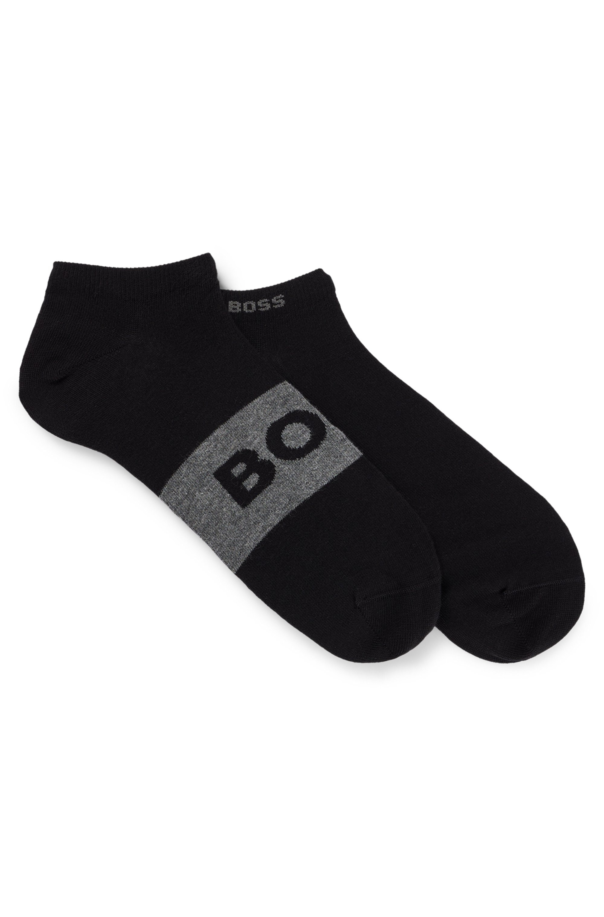BOSS Businesssocken »2P AS Logo CC«, (Packung, 2 Paar, 2er Pack), mit großem, eingestricktem BOSS Logo-Schriftzug