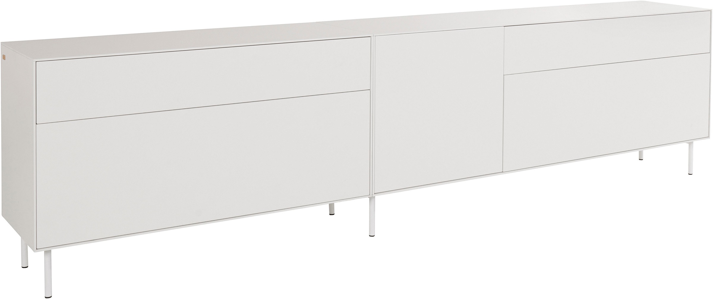 LeGer Home by Lena Gercke Lowboard »Essentials«, (2 St.), Breite: 279cm, MDF lackiert, Push-to-open-Funktion