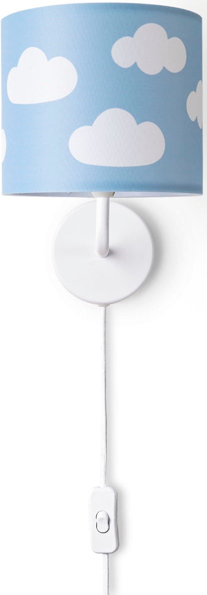 Paco Home Wandleuchte »Luca Cosmo«, Leuchtmittel E14 | ohne Leuchtmittel, Kinderzimmer Wandleuchte Kind Kinderlampe Wolken Himmel Mit Stecker